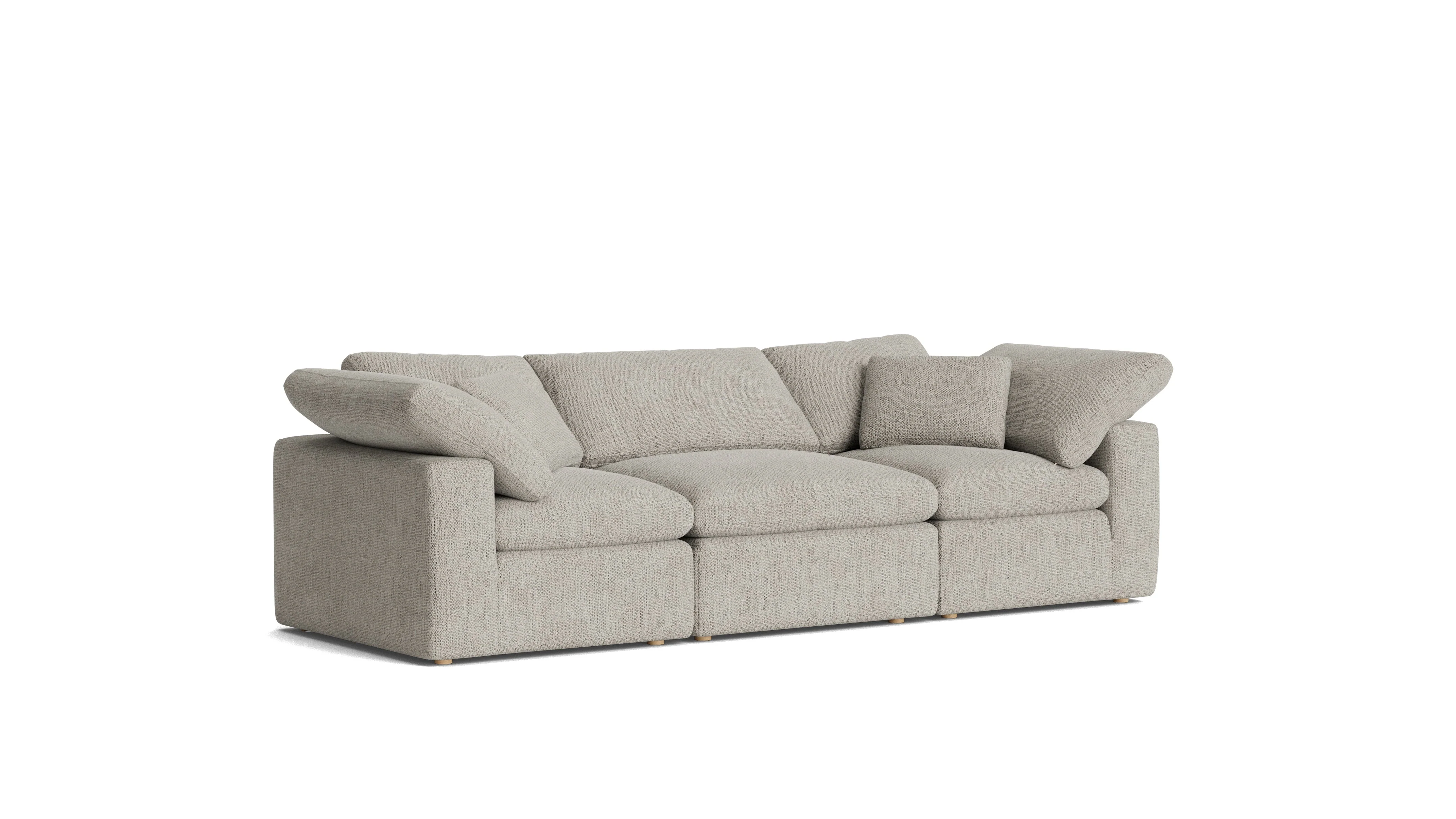 Movie Night™ 3-Piece Modular Sofa, Standard, Oatmeal - Image 3