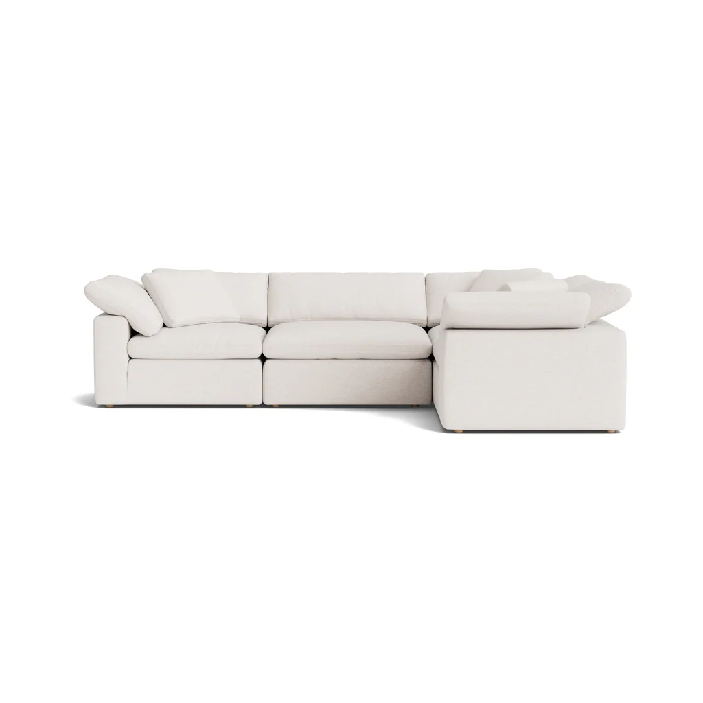 Movie Night™ 4-Piece Modular Sectional Closed, Large, Nomad Snow