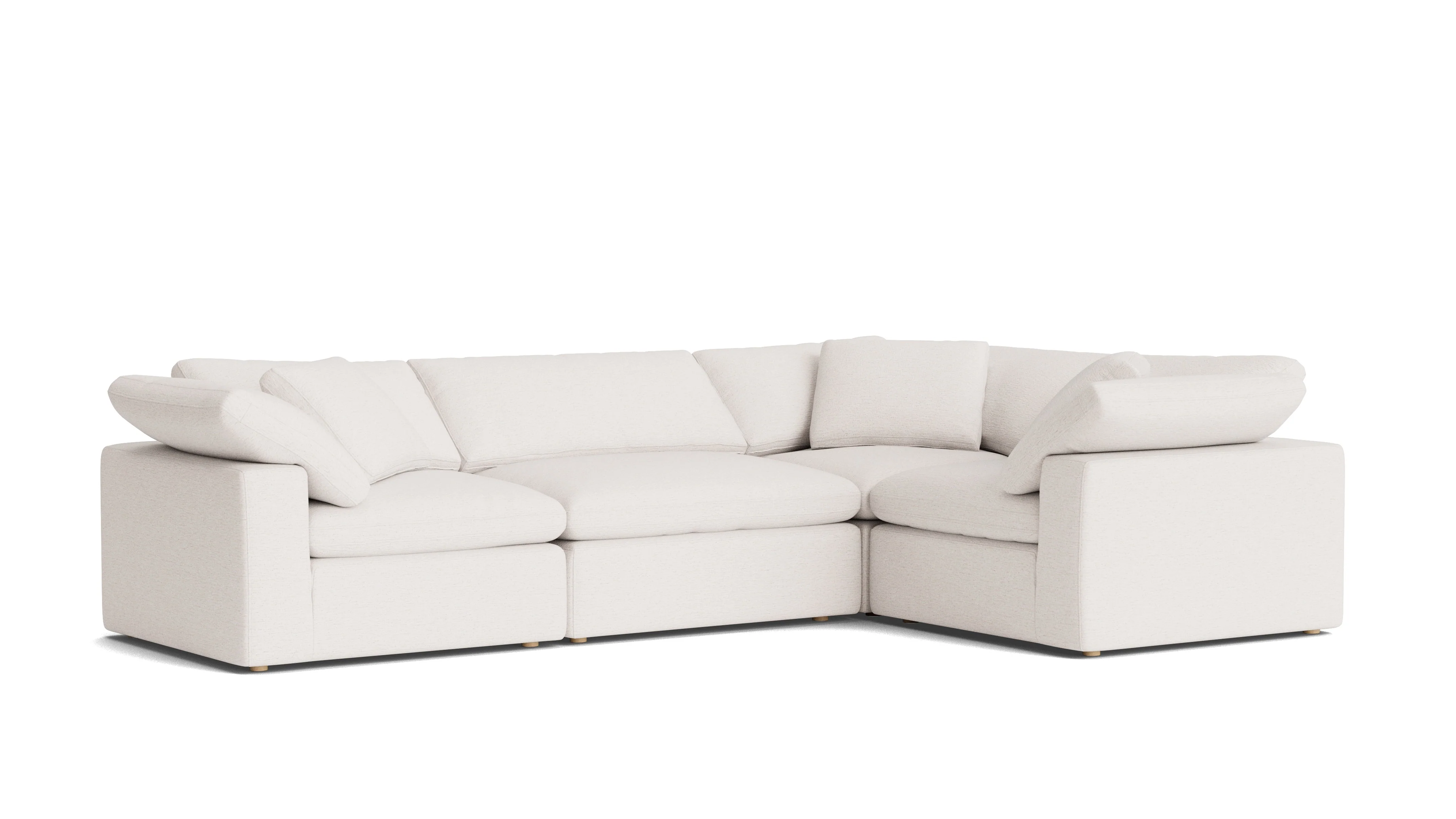 Movie Night™ 4-Piece Modular Sectional Closed, Large, Nomad Snow - Image 3