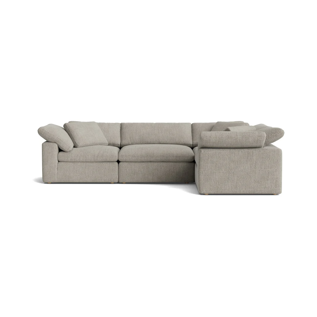 Movie Night™ 4-Piece Modular Sectional Closed, Large, Oatmeal