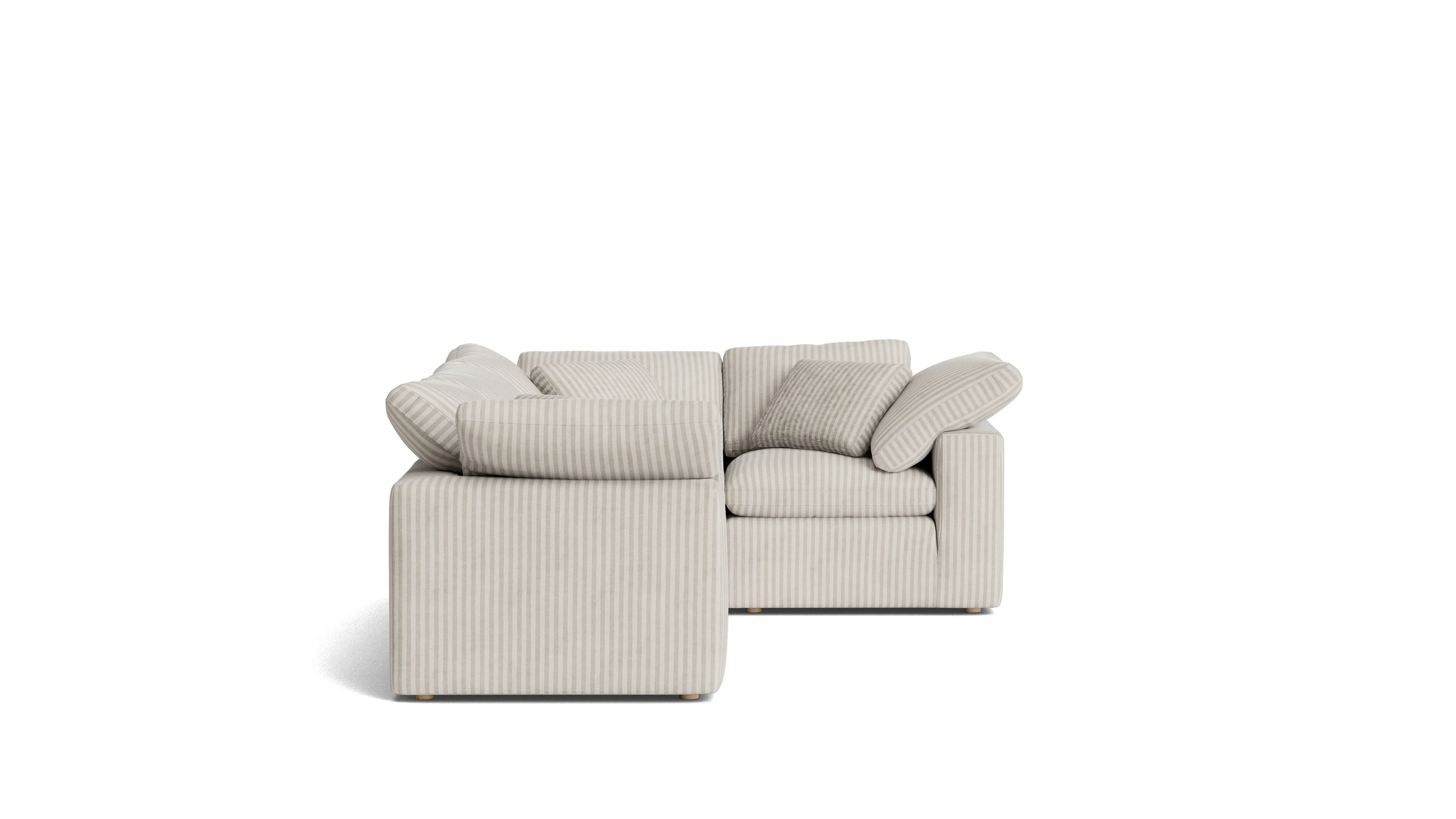 Movie Night™ 4-Piece Modular Sectional Closed, Standard, Newport Stripe - Image 4