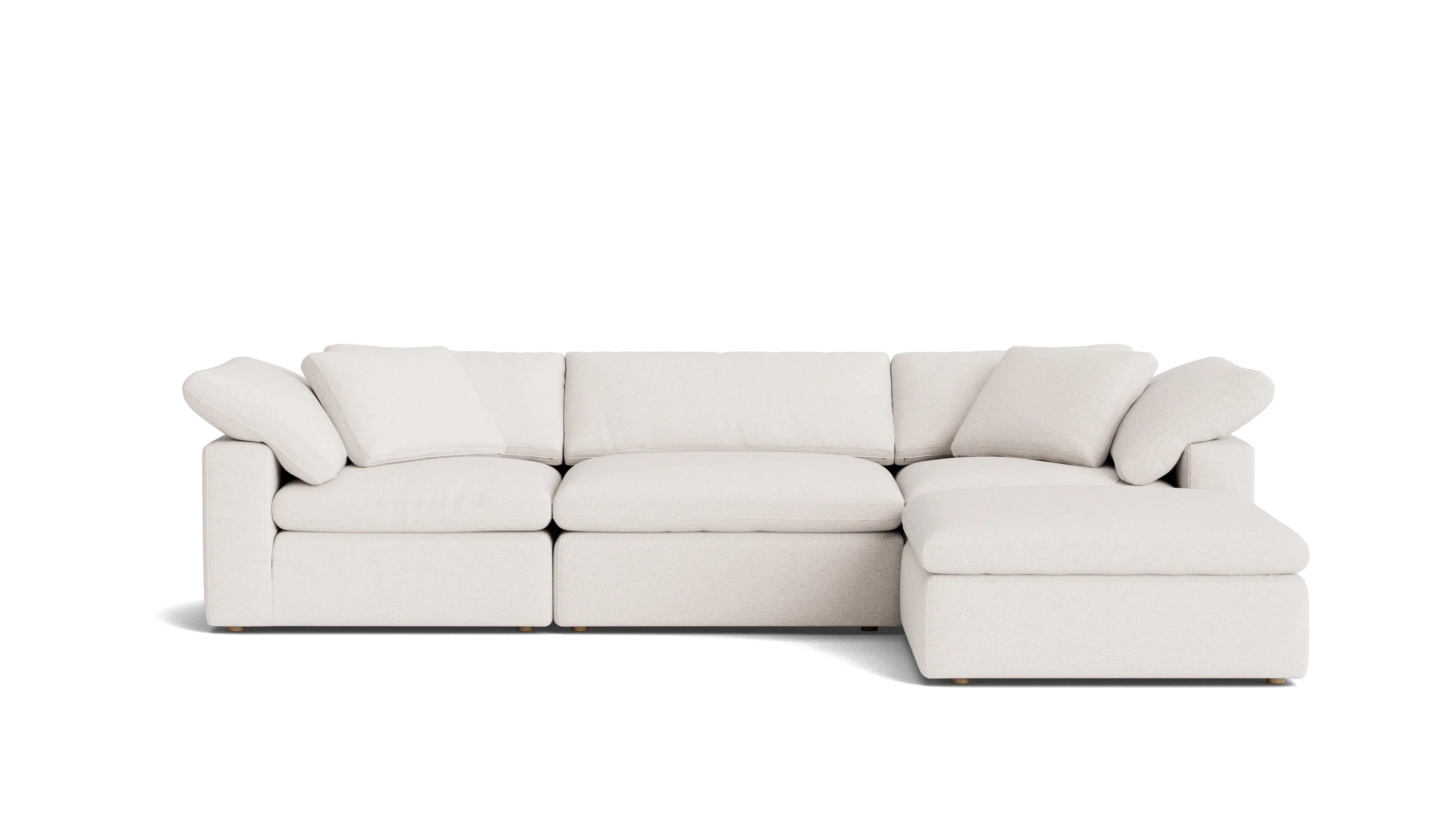 Movie Night™ 4-Piece Modular Sectional, Large, Nomad Snow - Image 2