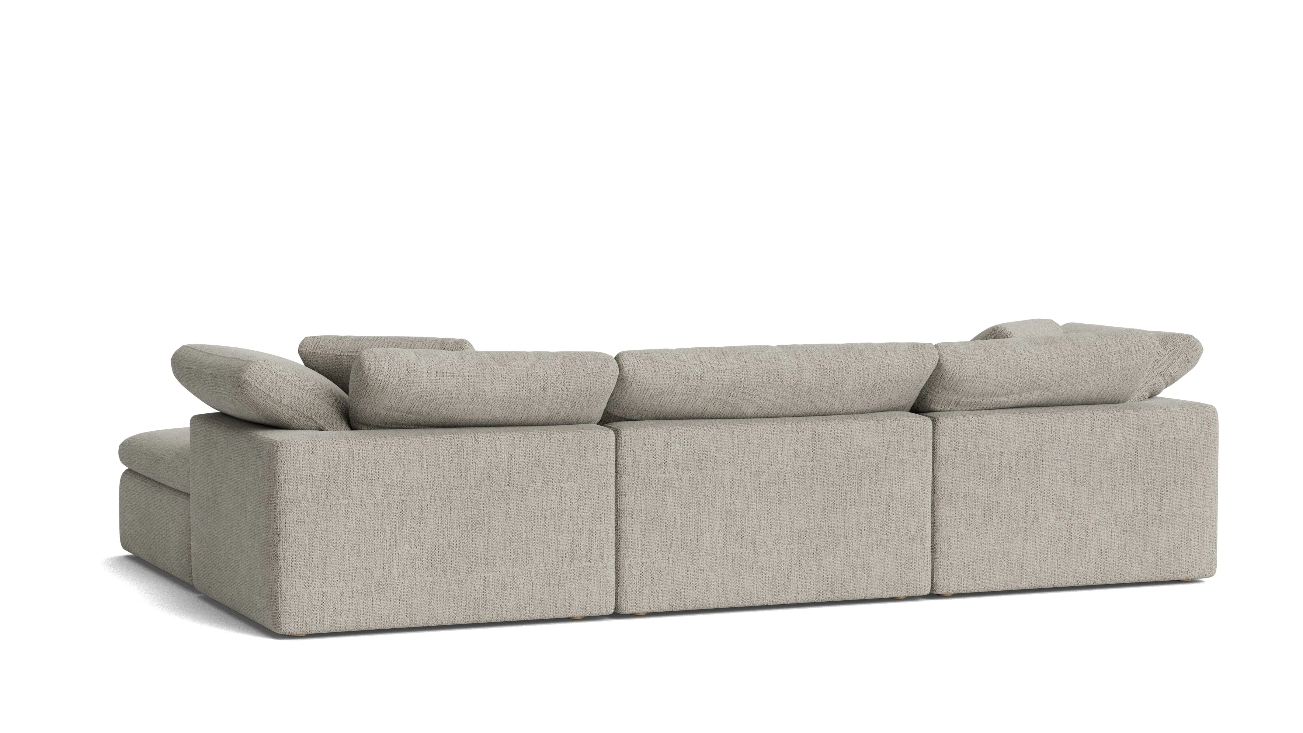 Movie Night™ 4-Piece Modular Sectional, Large, Oatmeal - Image 6