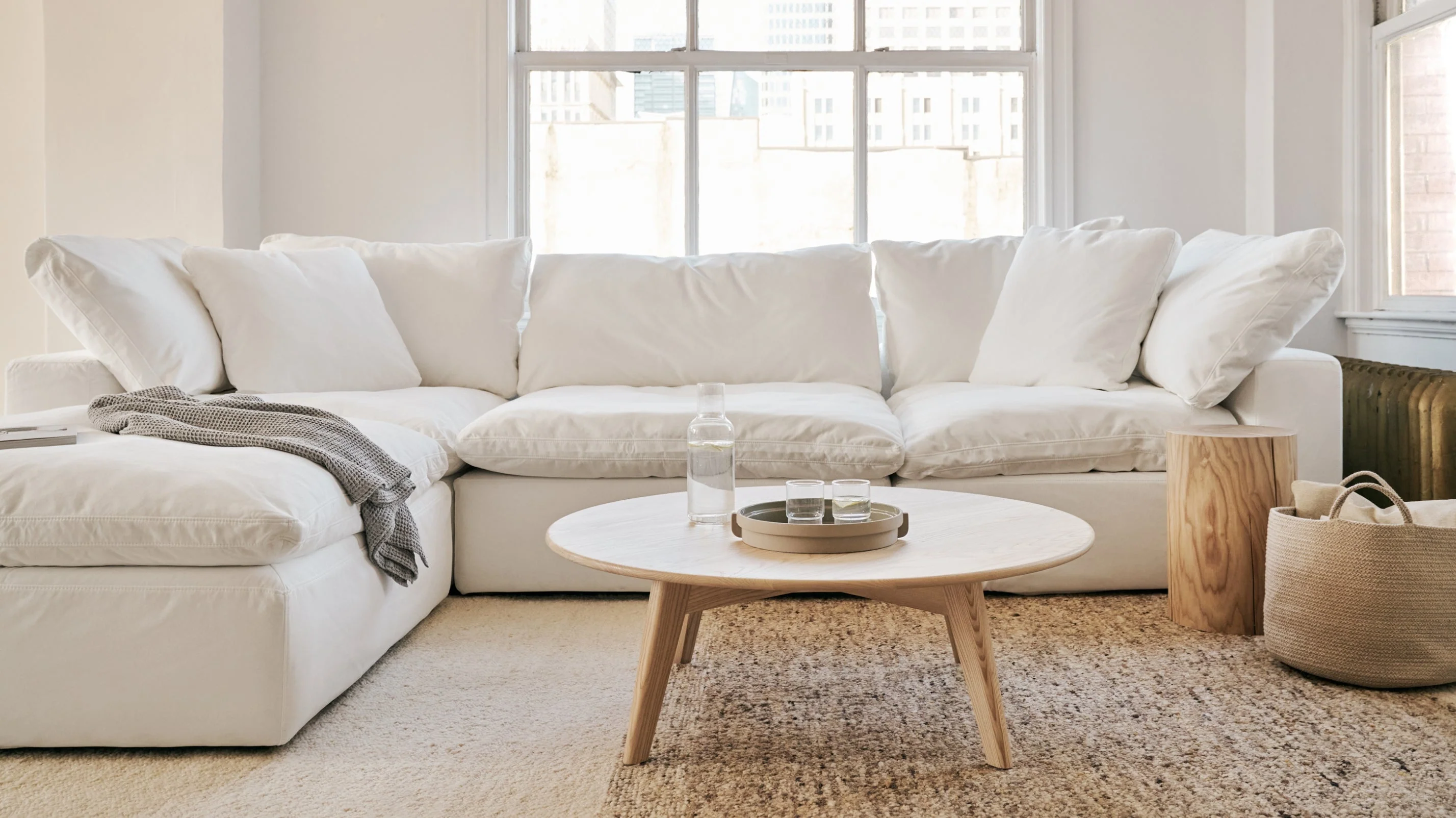 Movie Night™ 4-Piece Modular Sectional, Large, Oatmeal - Image 8