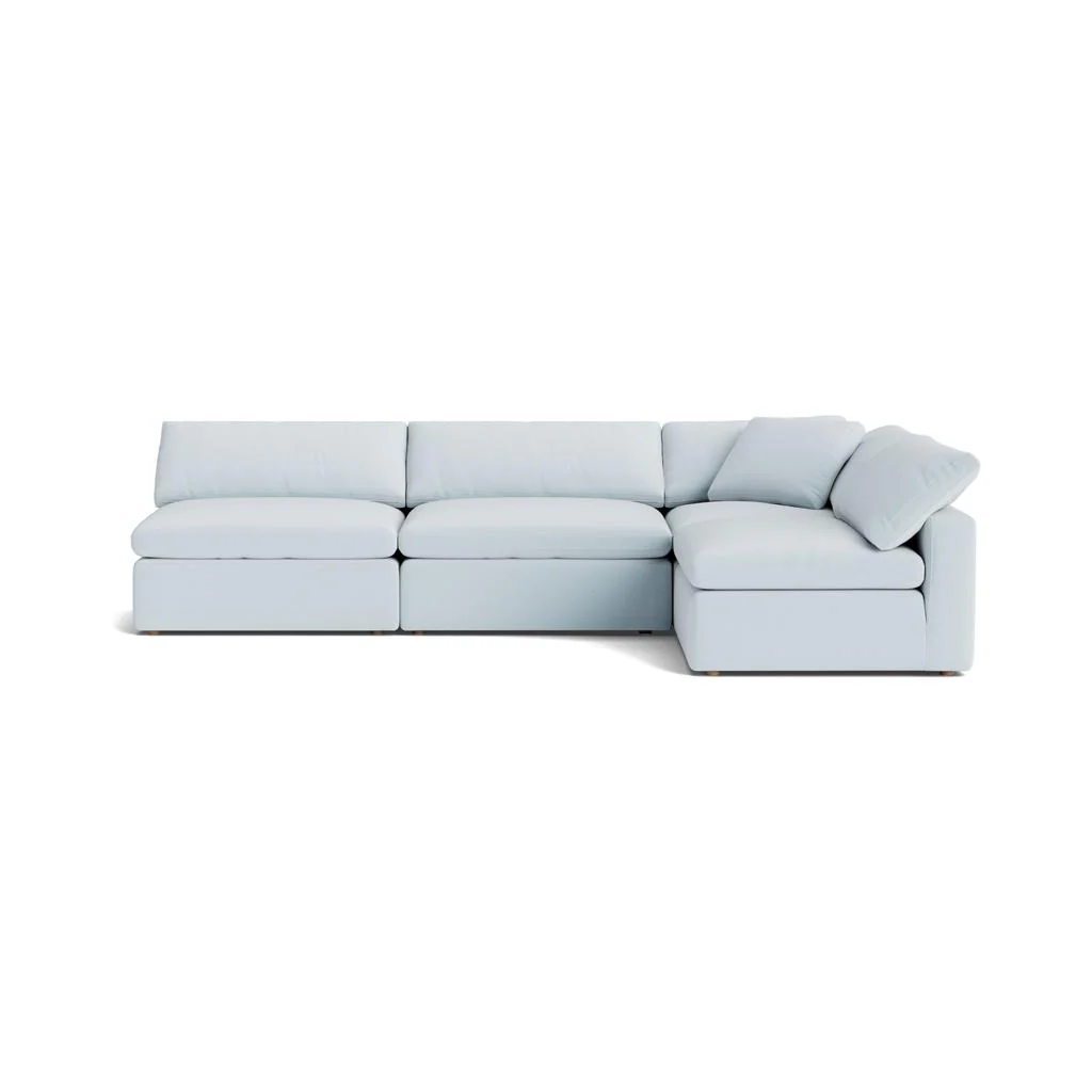 Movie Night™ 4-Piece Modular Sectional Open, Large, Cove