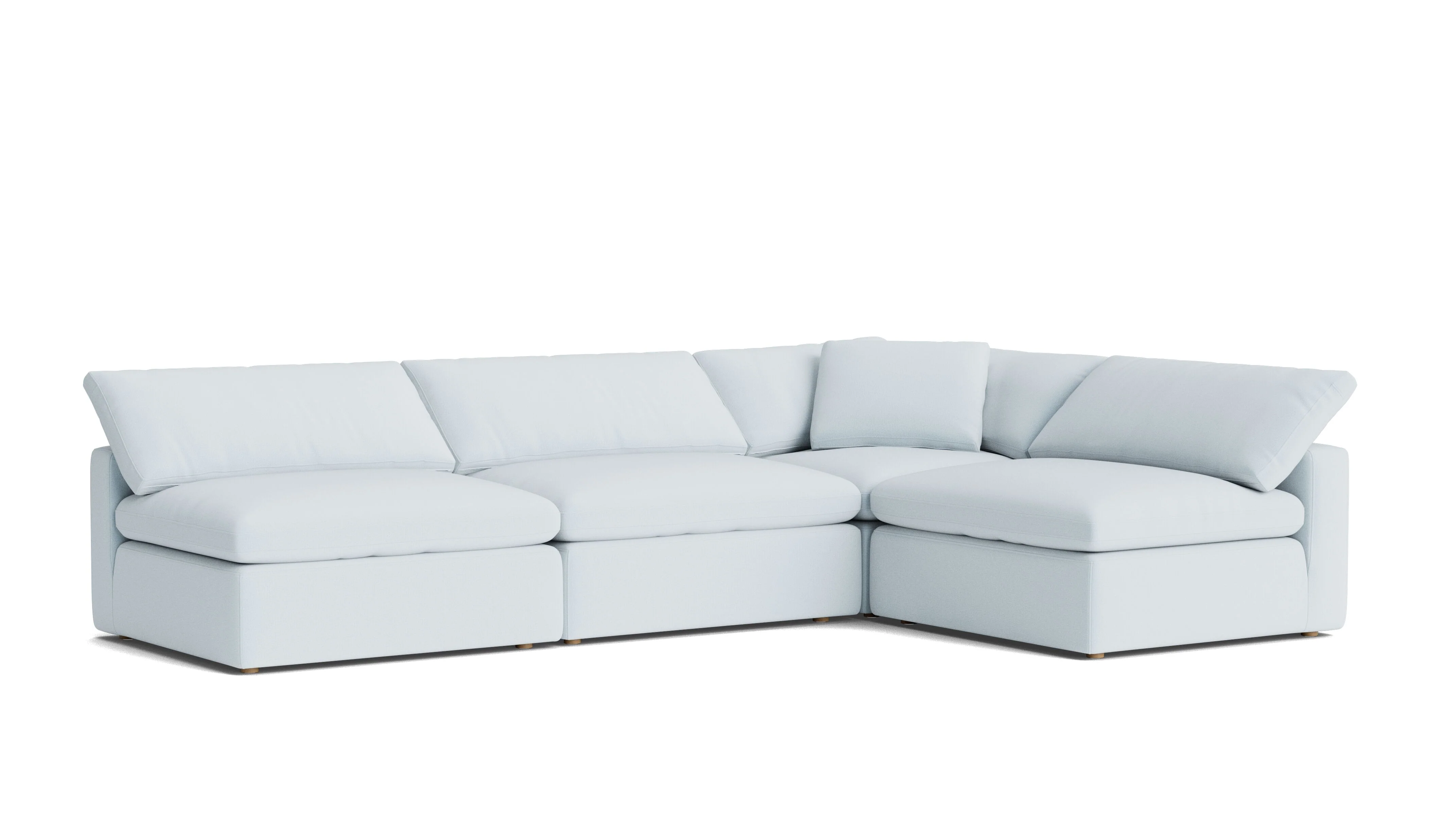 Movie Night™ 4-Piece Modular Sectional Open, Large, Cove - Image 3