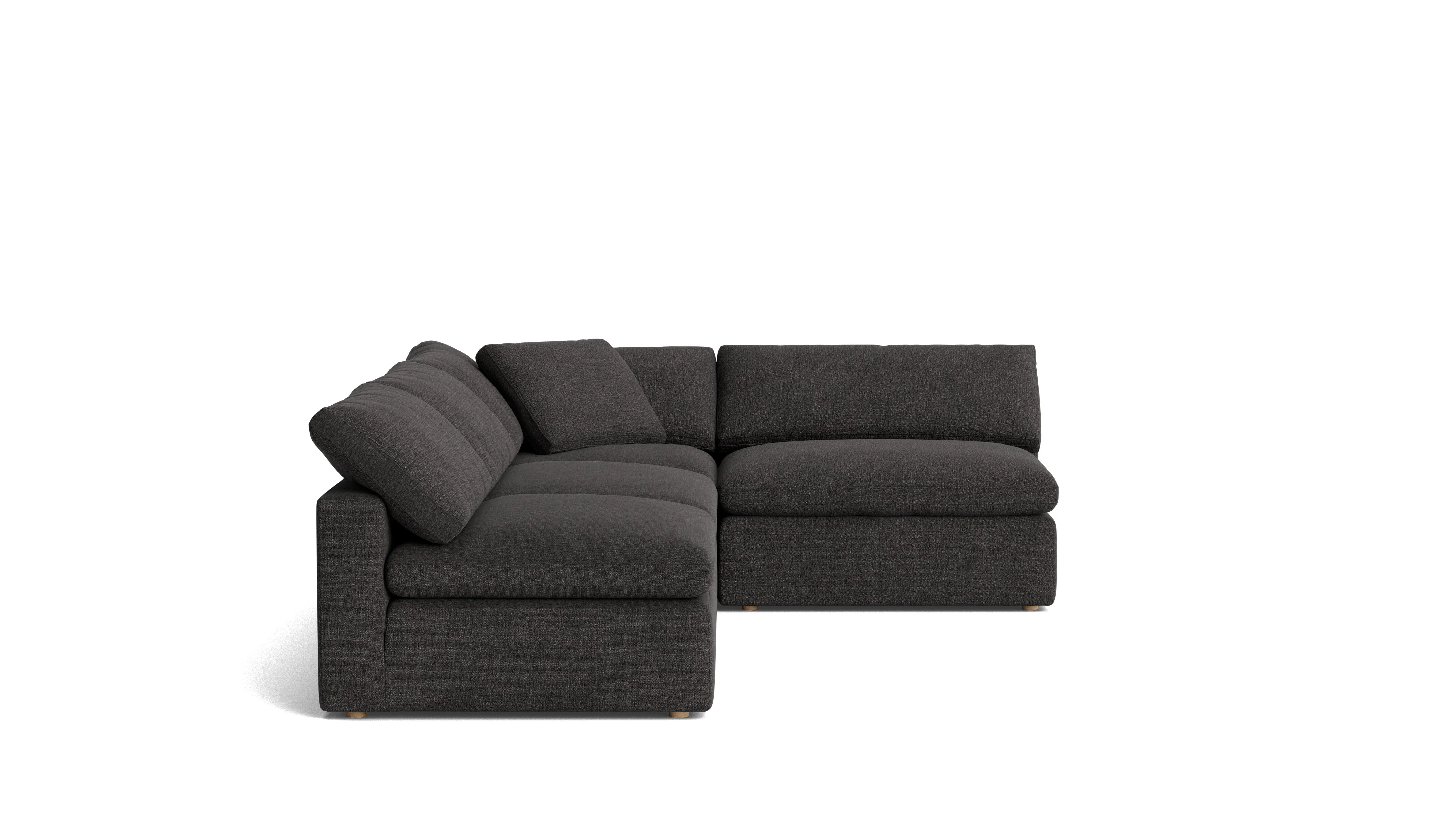 Movie Night™ 4-Piece Modular Sectional Open, Large, Dark Shadow - Image 4