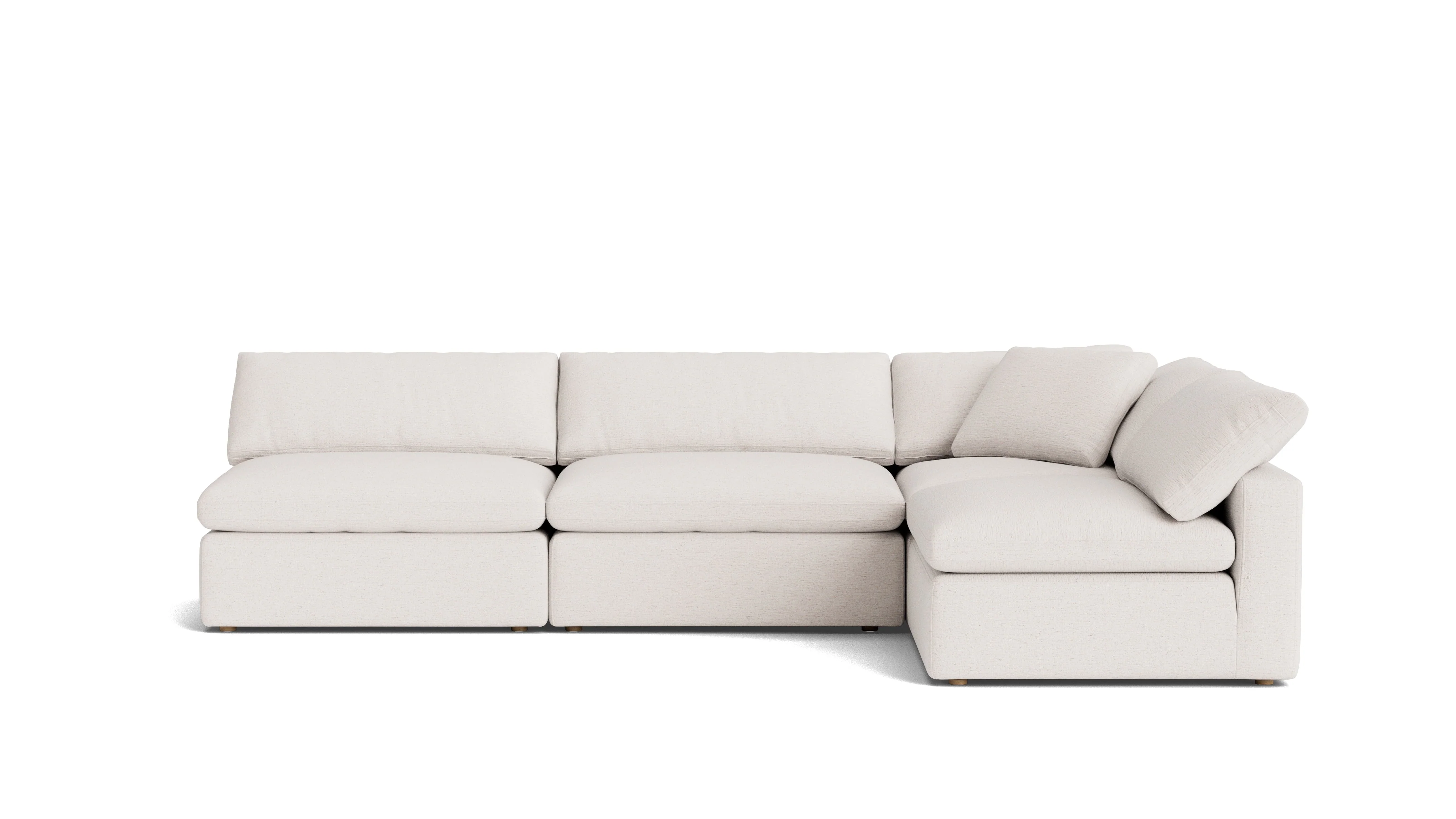 Movie Night™ 4-Piece Modular Sectional Open, Large, Nomad Snow - Image 2
