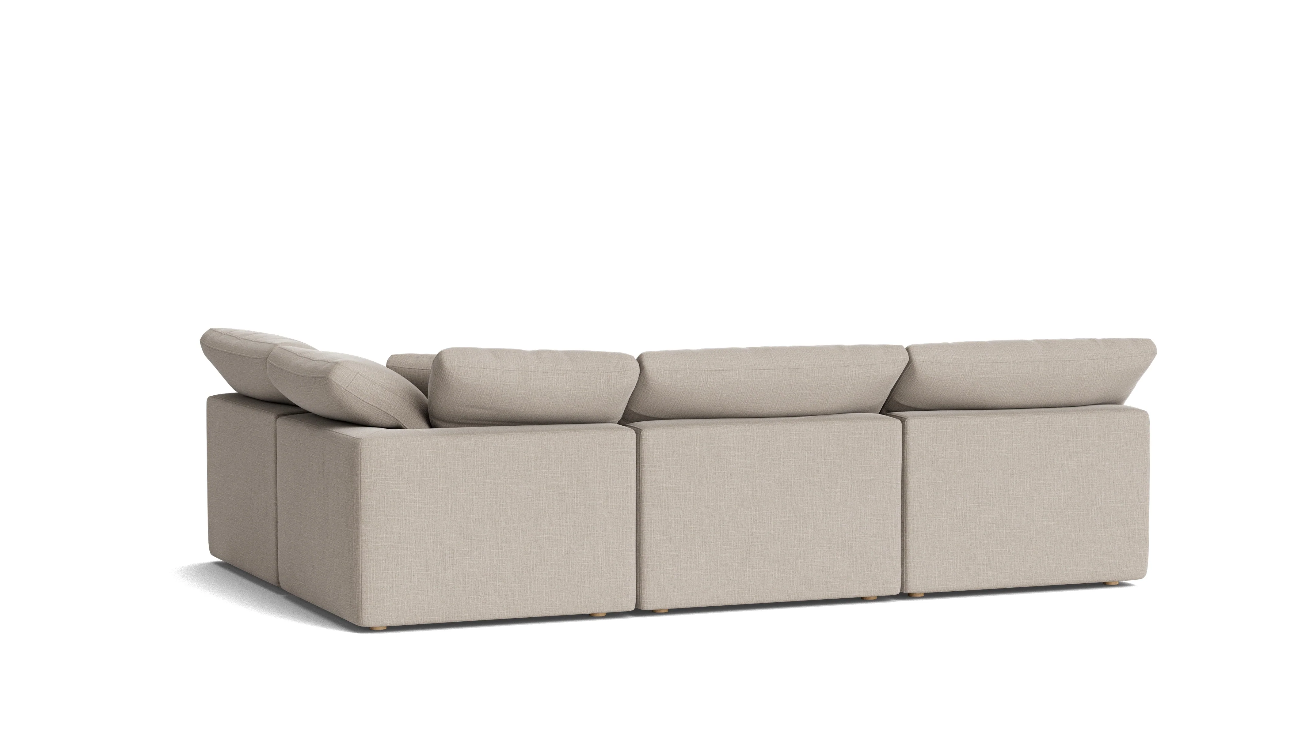 Movie Night™ 4-Piece Modular Sectional Open, Standard, Light Pebble - Image 5
