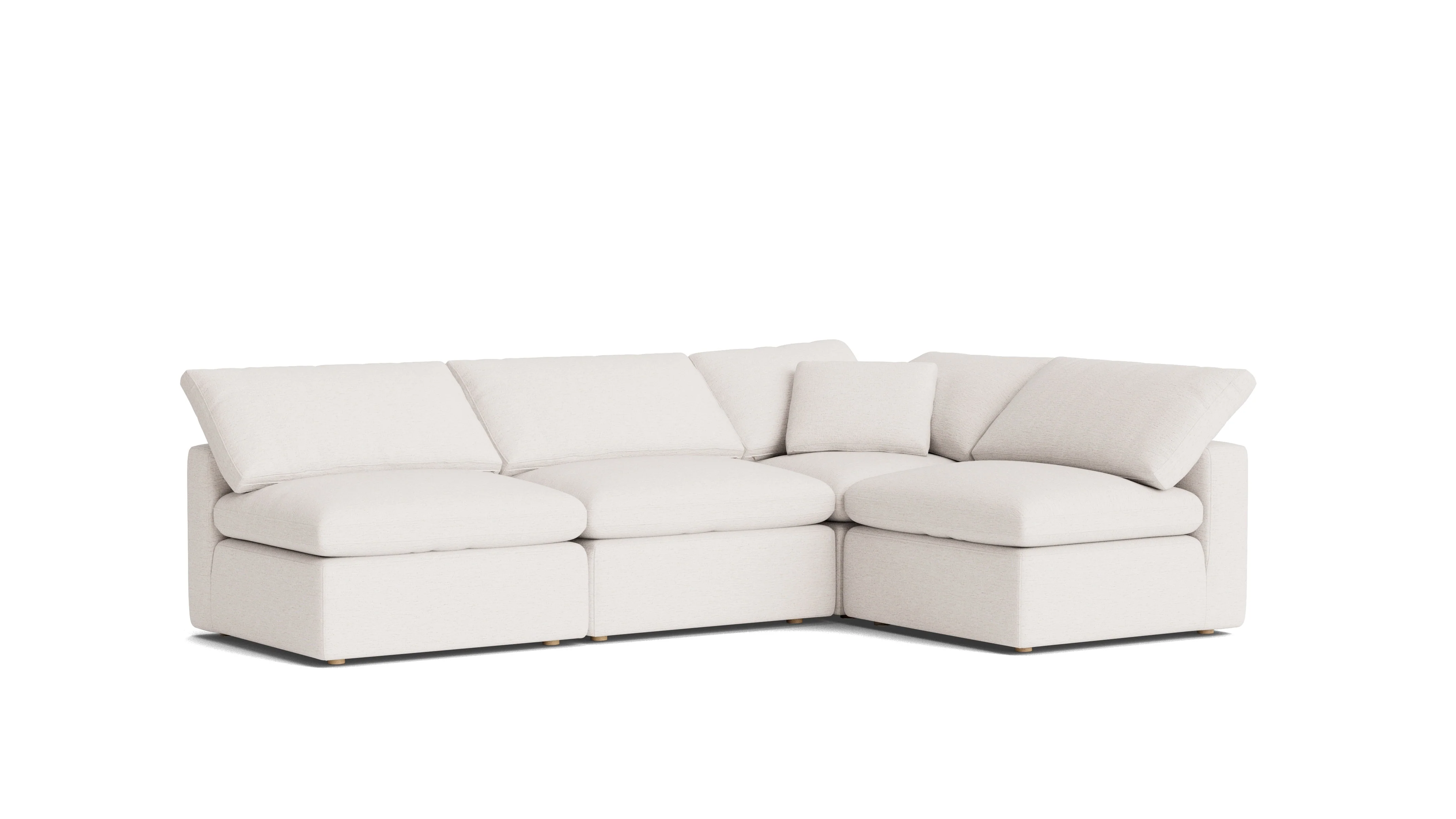Movie Night™ 4-Piece Modular Sectional Open, Standard, Nomad Snow - Image 3