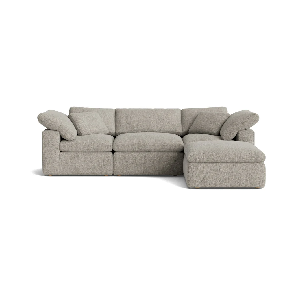 Movie Night™ 4-Piece Modular Sectional, Standard, Oatmeal