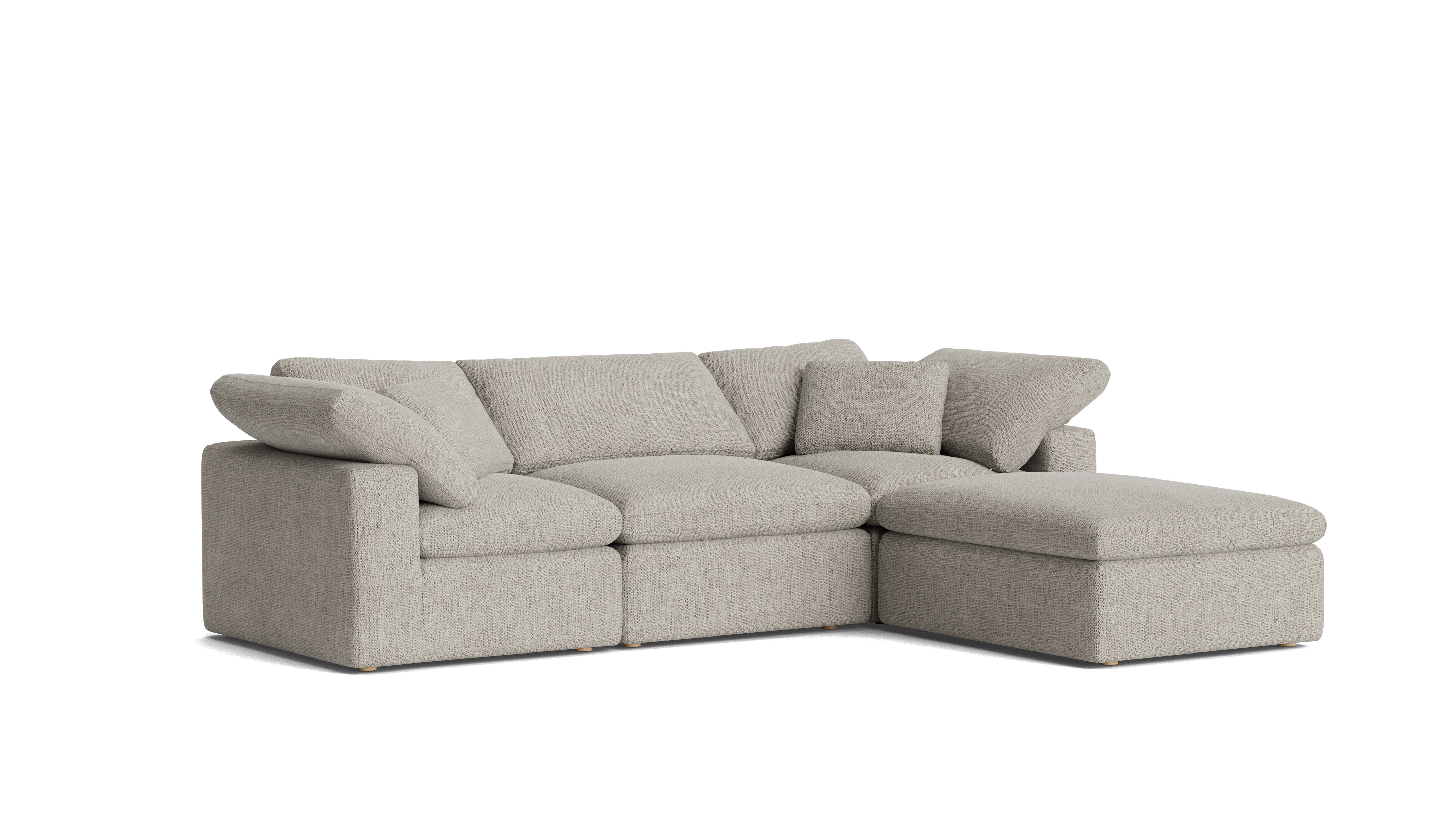 Movie Night™ 4-Piece Modular Sectional, Standard, Oatmeal - Image 3