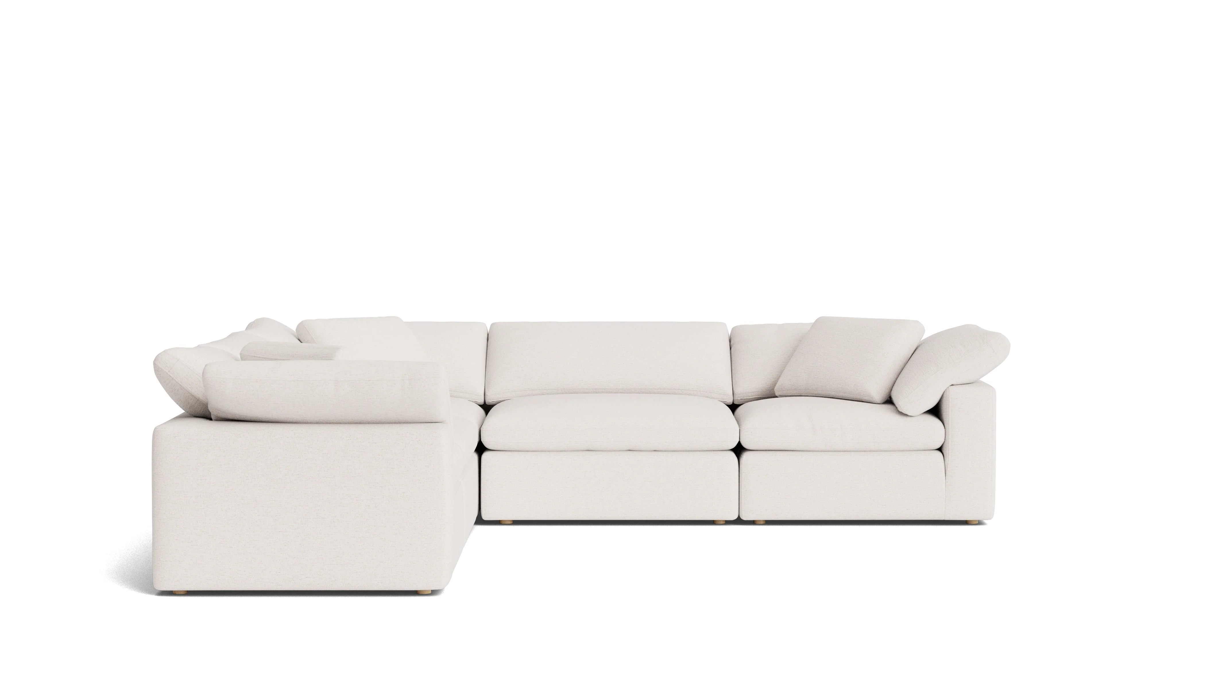 Movie Night™ 5-Piece Modular Sectional Closed, Large, Nomad Snow - Image 4
