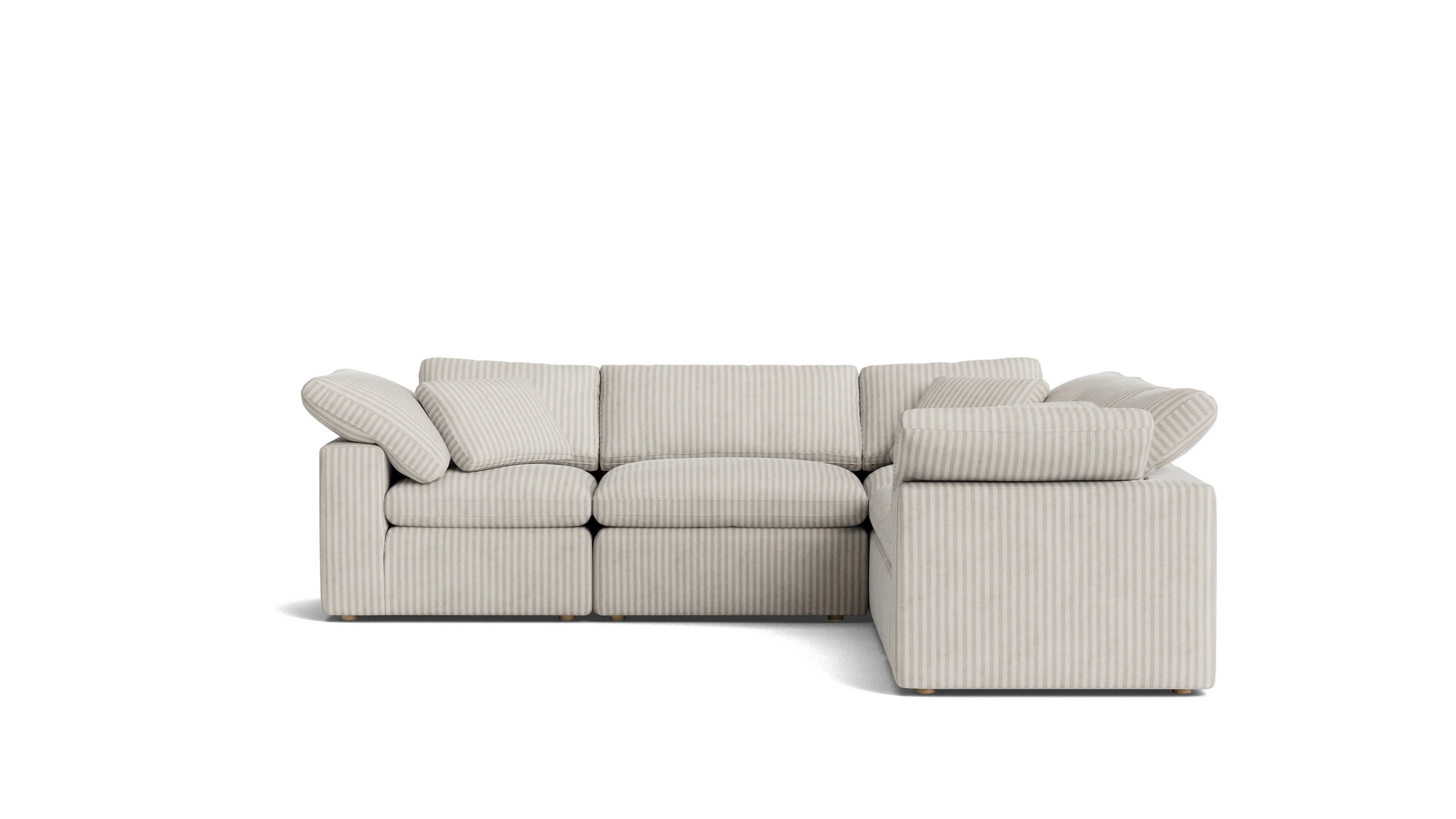 Movie Night™ 5-Piece Modular Sectional Closed, Standard, Newport Stripe - Image 2
