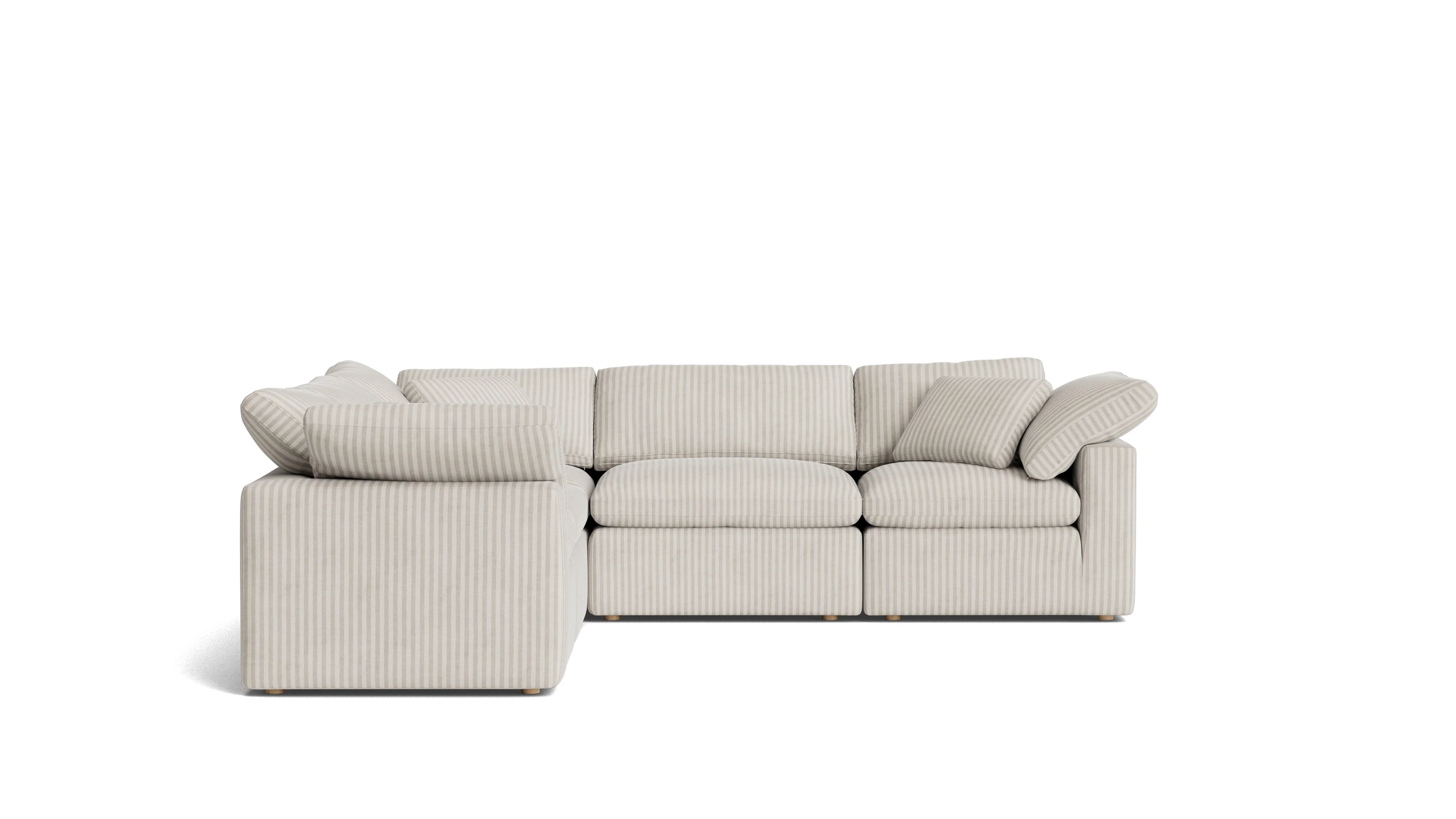 Movie Night™ 5-Piece Modular Sectional Closed, Standard, Newport Stripe - Image 4