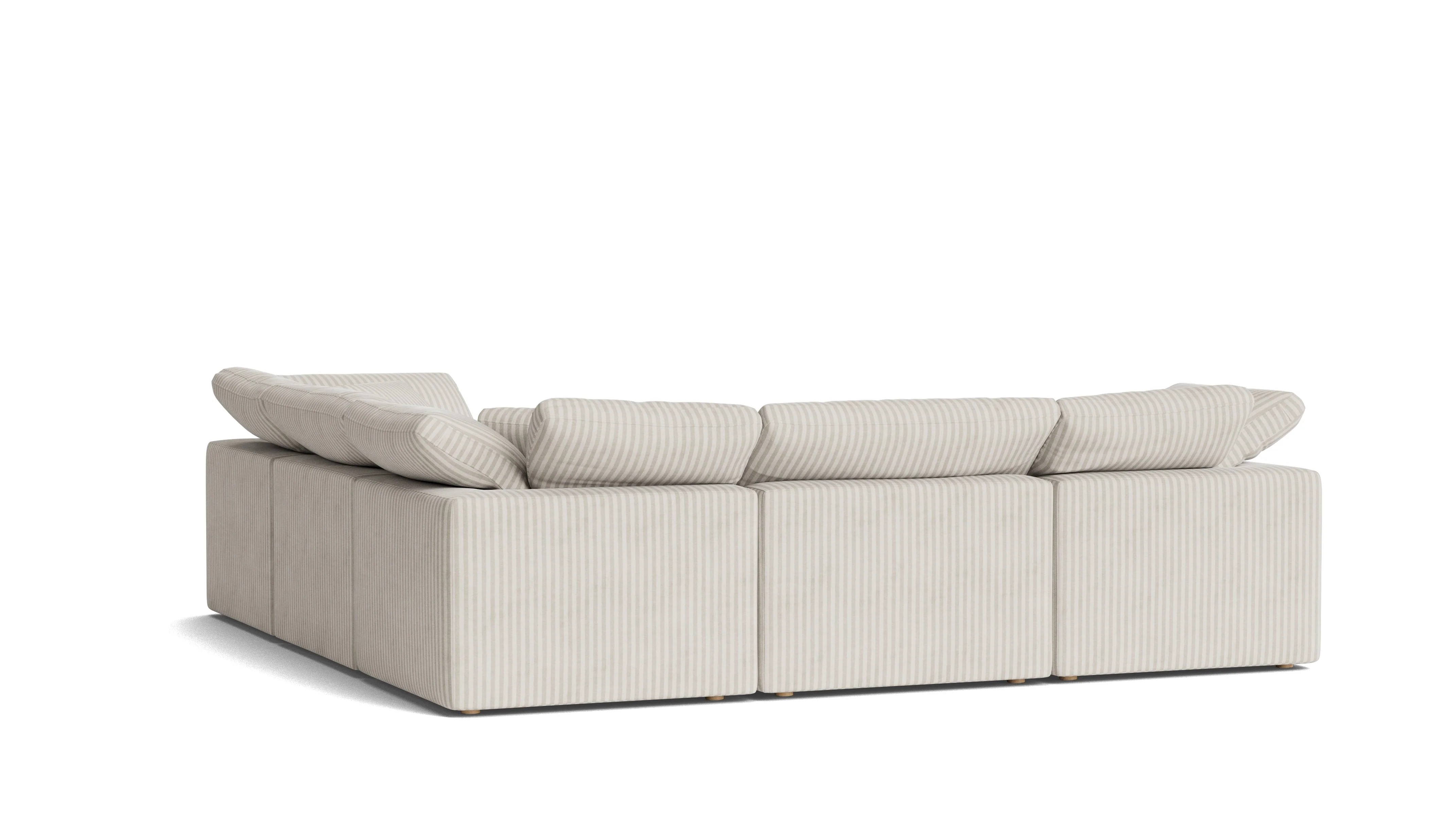 Movie Night™ 5-Piece Modular Sectional Closed, Standard, Newport Stripe - Image 5