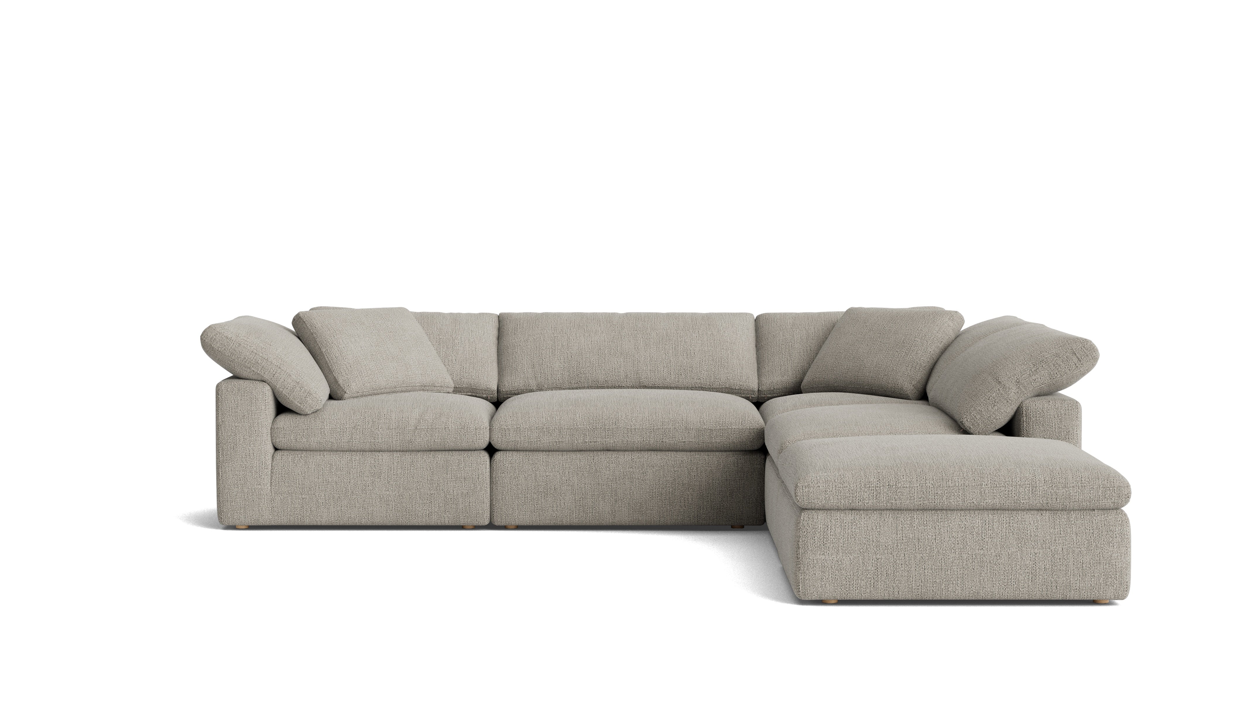 Movie Night™ 5-Piece Modular Sectional, Large, Oatmeal - Image 2