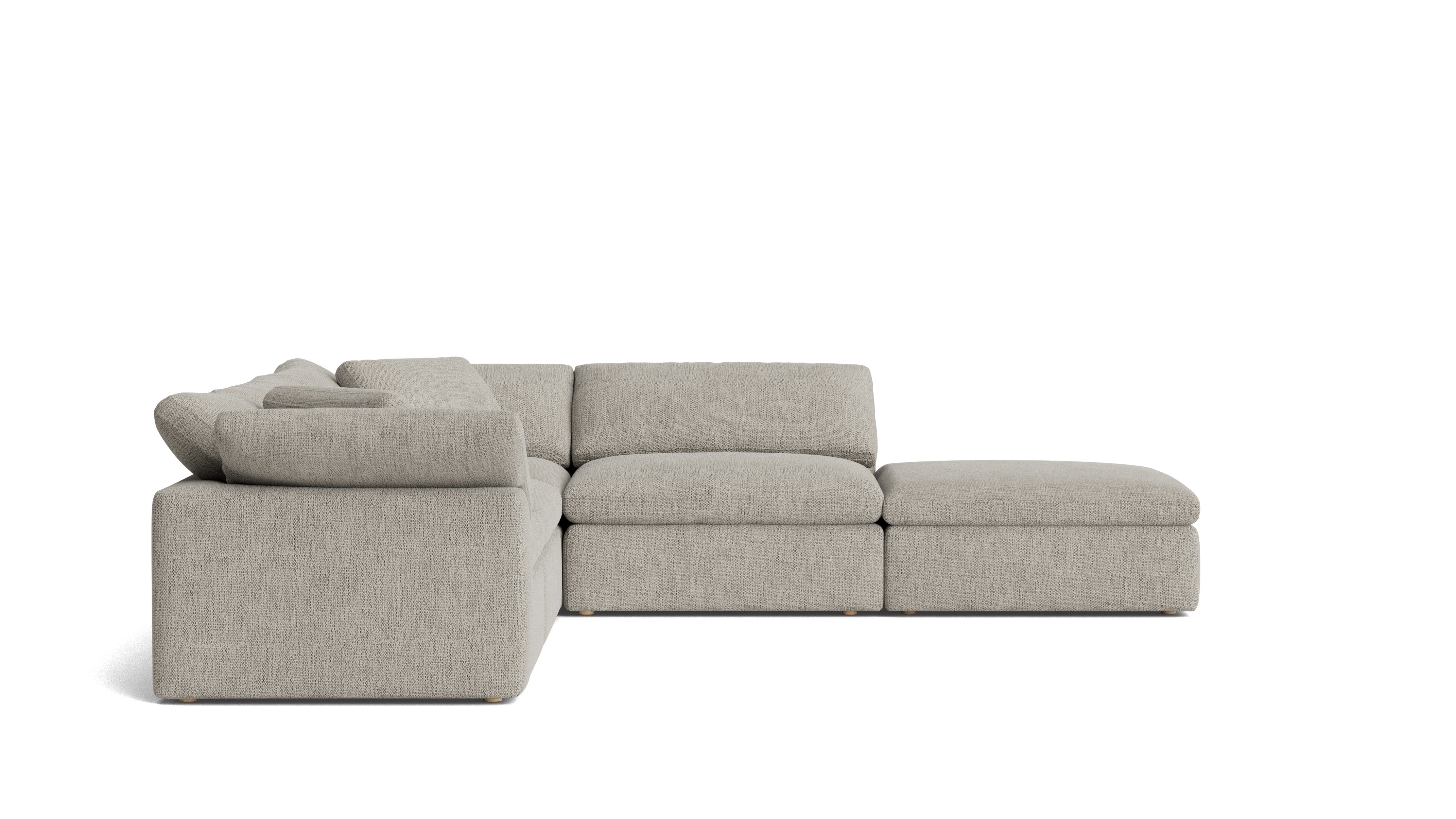 Movie Night™ 5-Piece Modular Sectional, Large, Oatmeal - Image 5