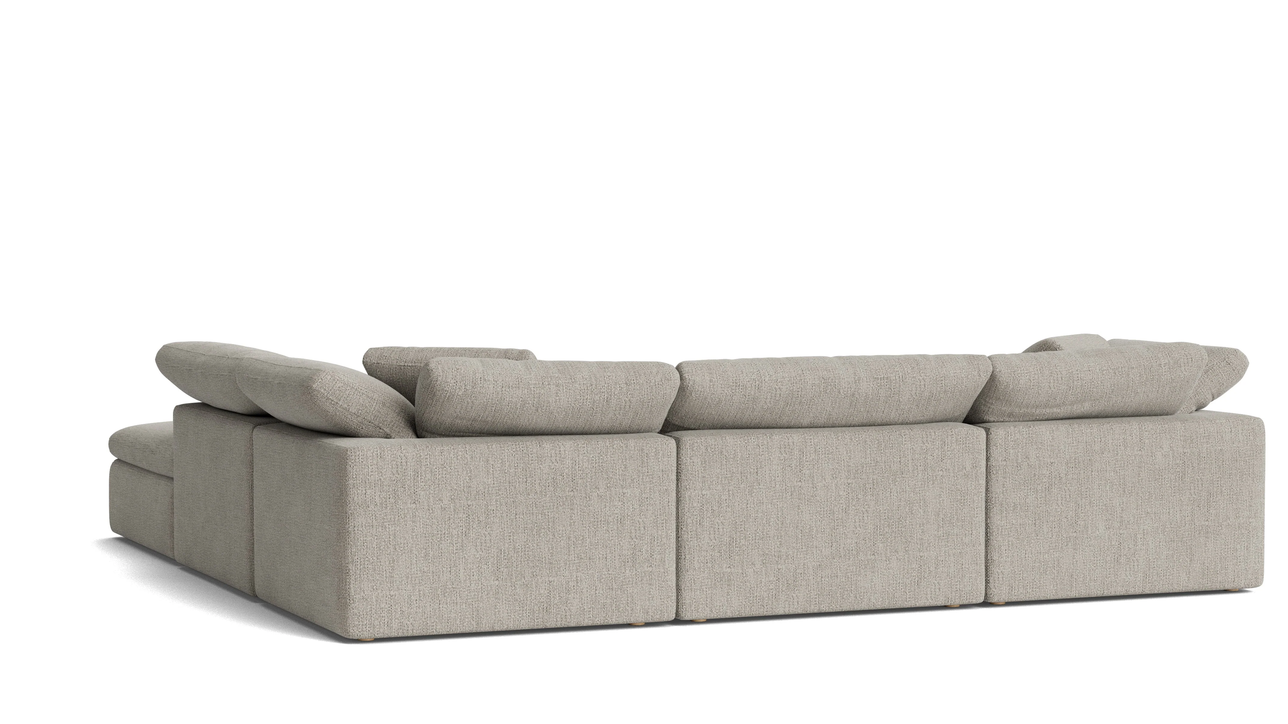 Movie Night™ 5-Piece Modular Sectional, Large, Oatmeal - Image 6