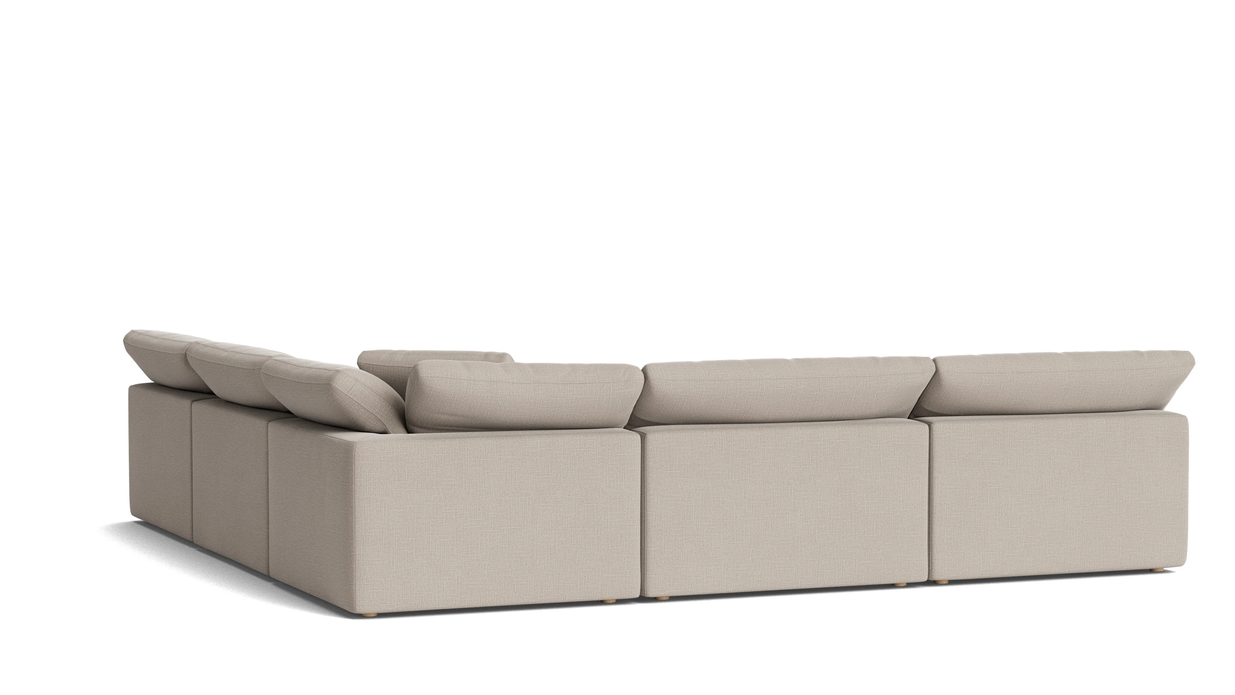 Movie Night™ 5-Piece Modular Sectional Open, Large, Light Pebble - Image 5