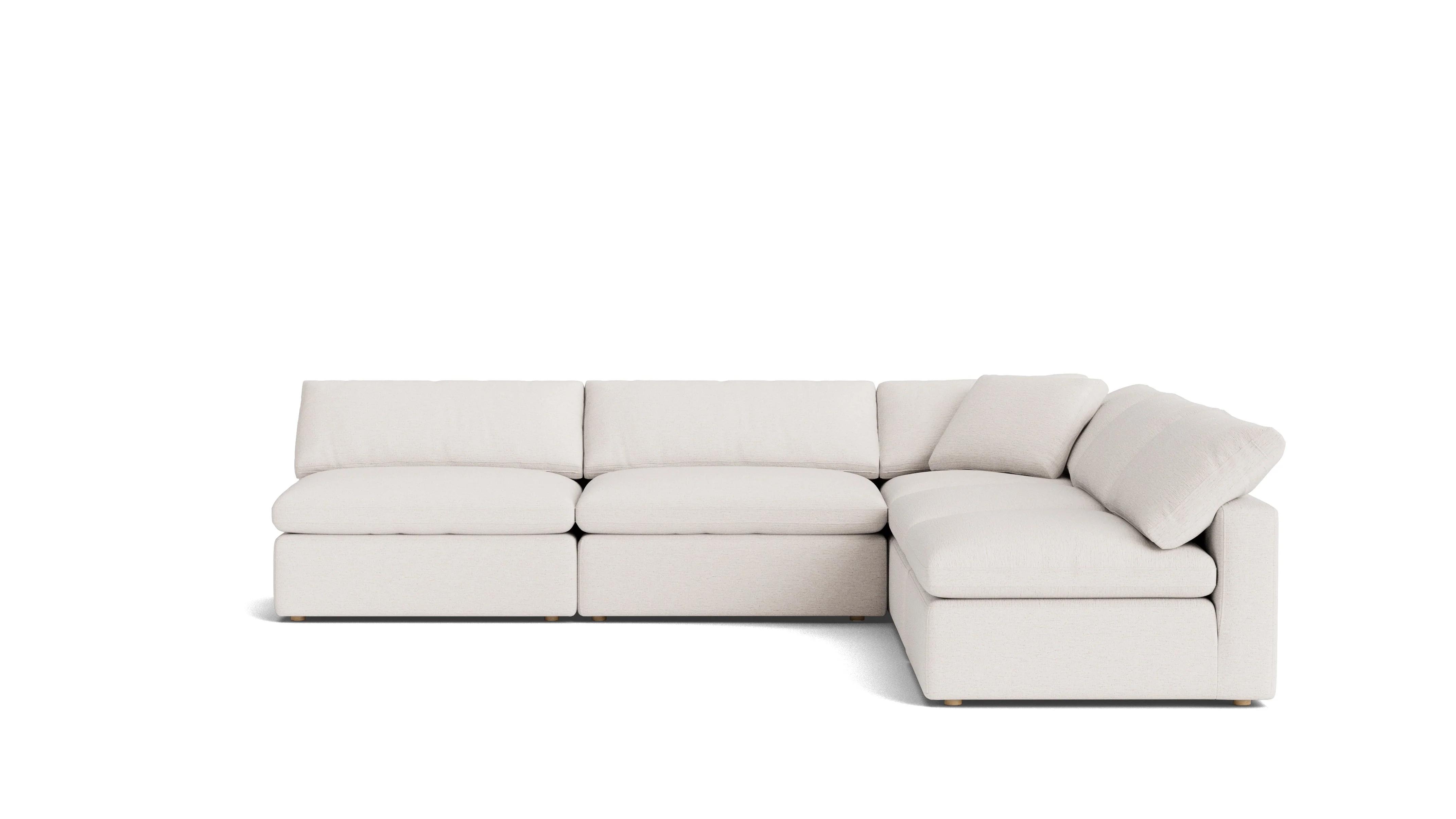 Movie Night™ 5-Piece Modular Sectional Open, Large, Nomad Snow - Image 2