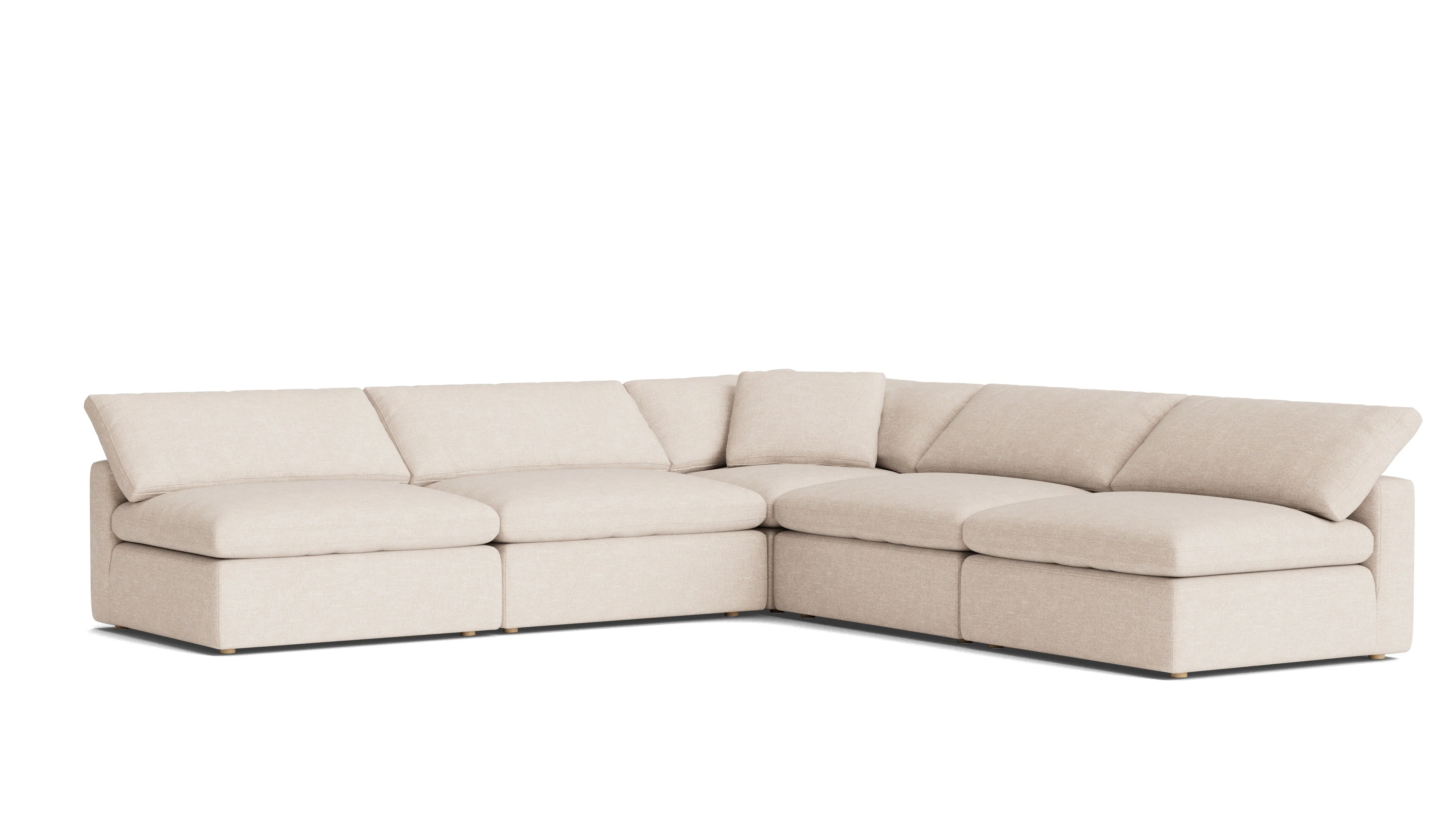 Movie Night™ 5-Piece Modular Sectional Open, Large, Sunbeam - Image 3