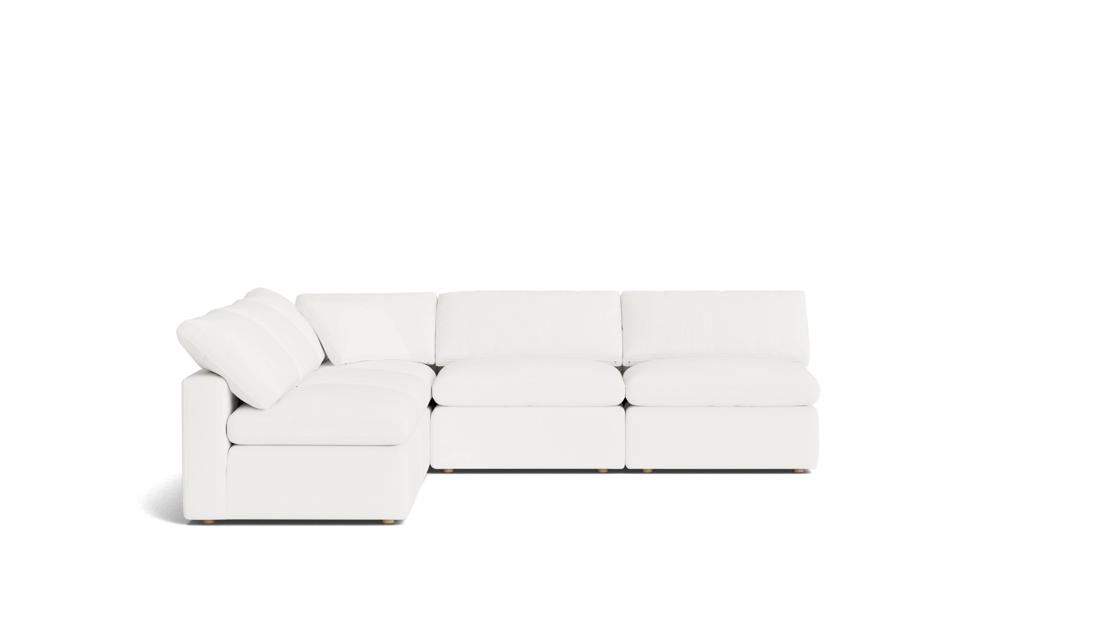 Movie Night™ 5-Piece Modular Sectional Open, Standard, Brie - Image 4
