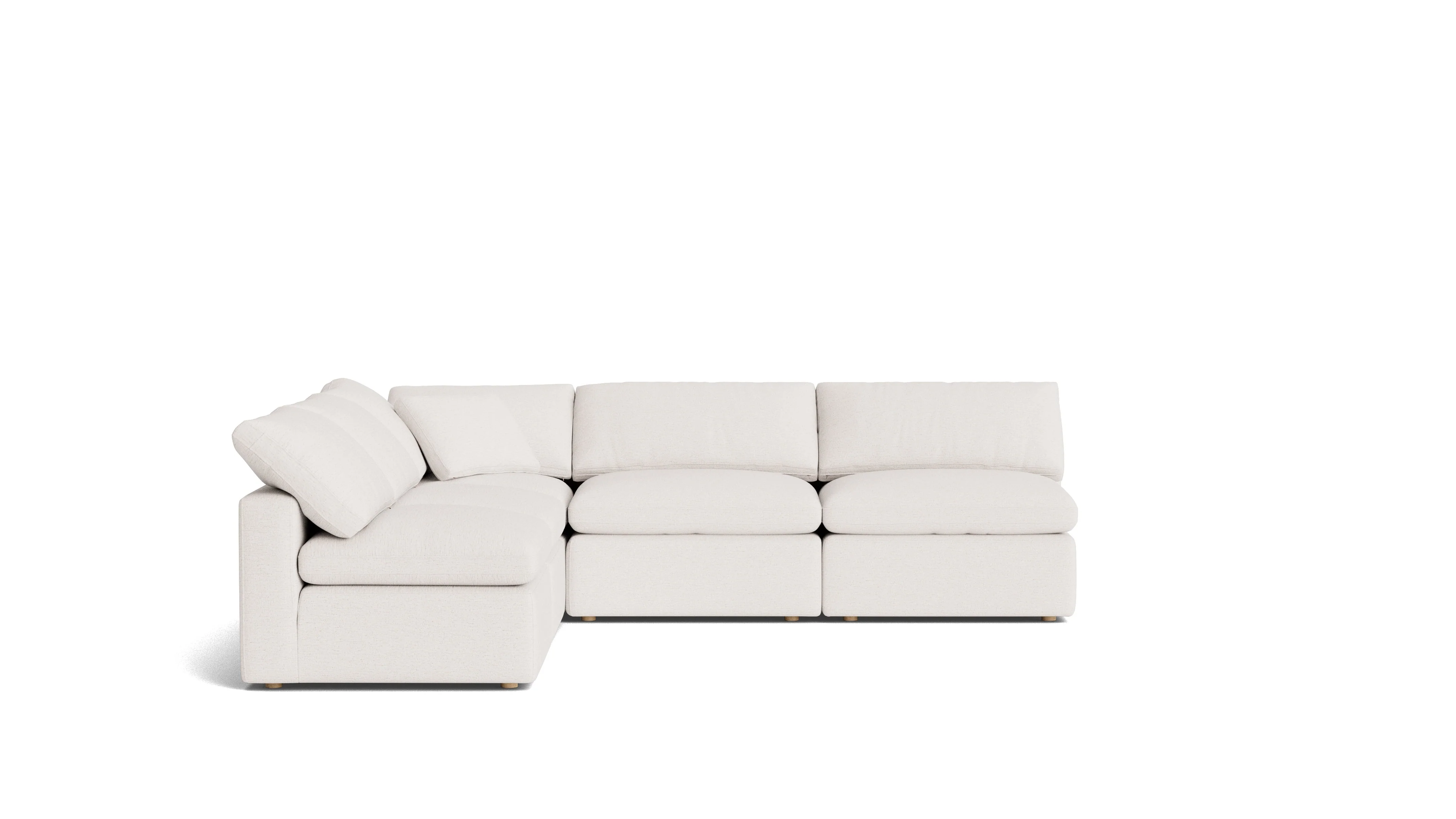 Movie Night™ 5-Piece Modular Sectional Open, Standard, Nomad Snow - Image 4