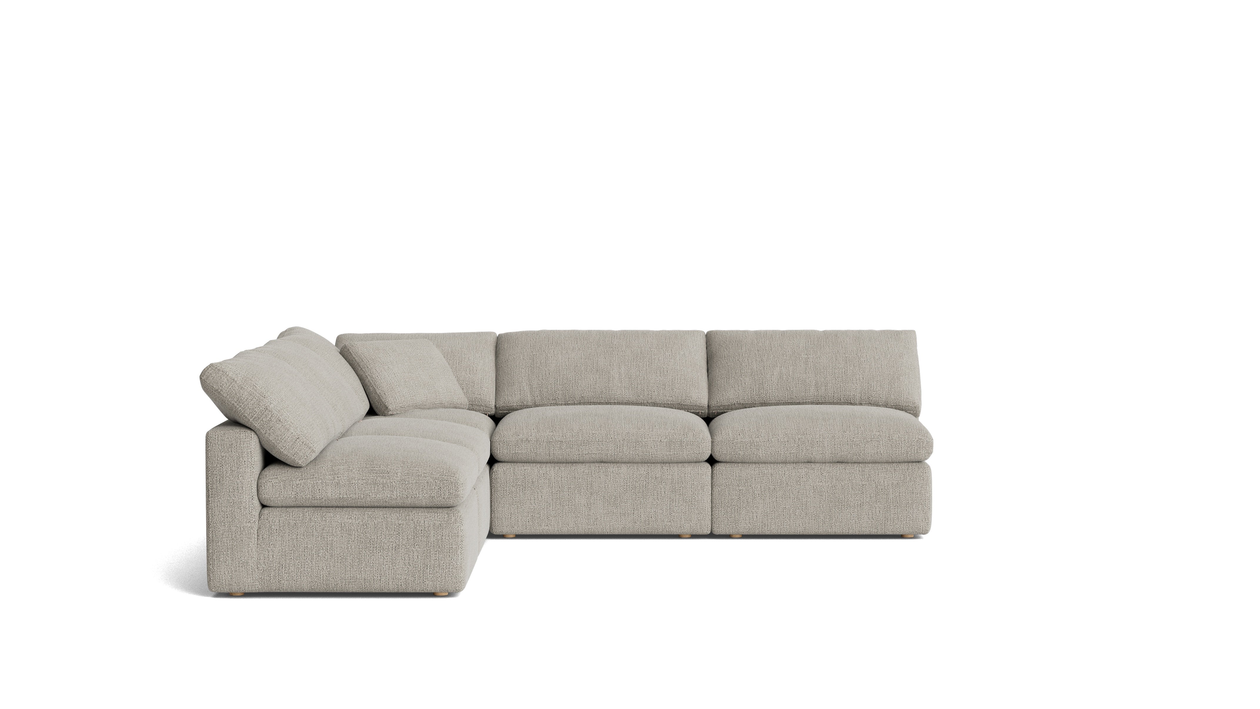 Movie Night™ 5-Piece Modular Sectional Open, Standard, Oatmeal - Image 4