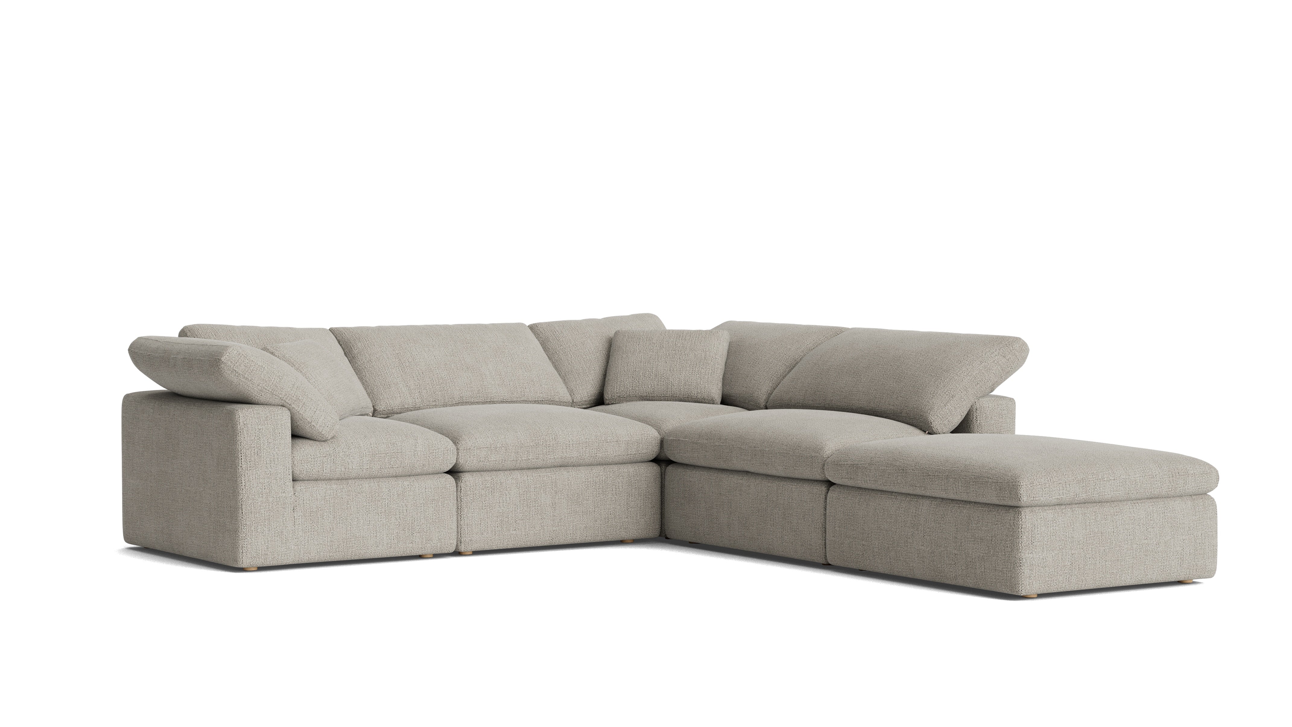 Movie Night™ 5-Piece Modular Sectional, Standard, Oatmeal - Image 4