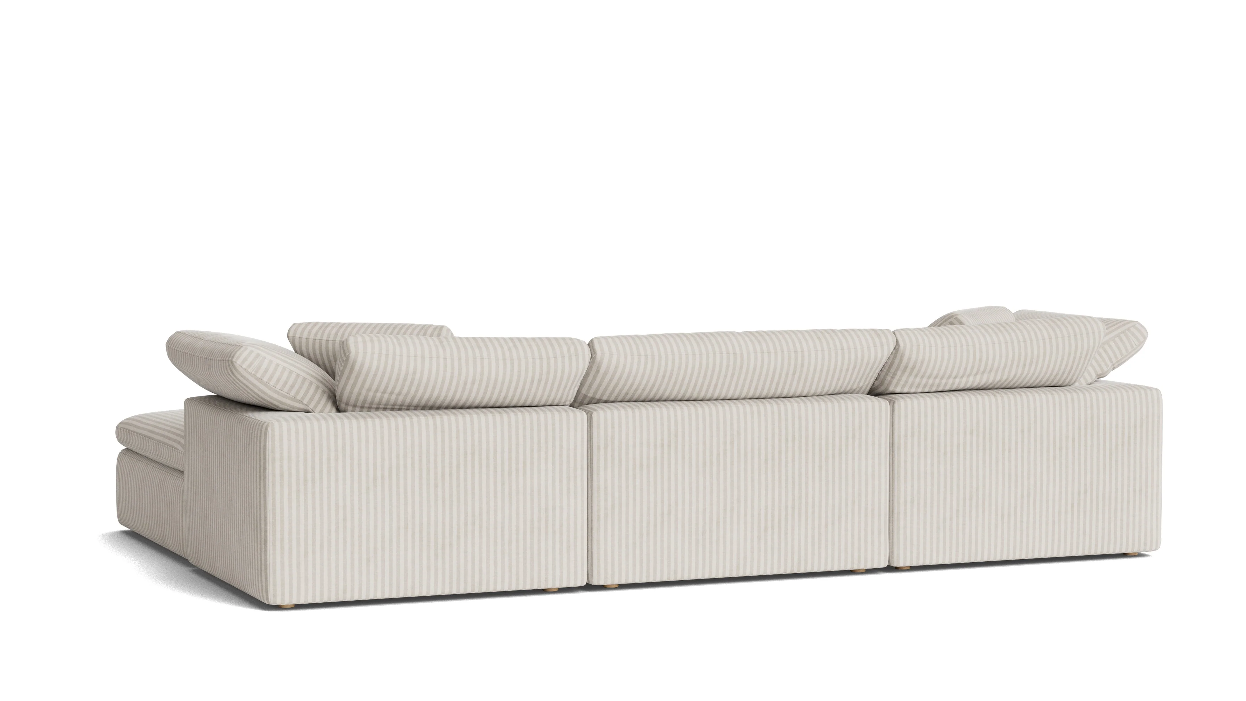 Movie Night™ 5-Piece Modular U-Shaped Sectional, Large, Newport Stripe - Image 5