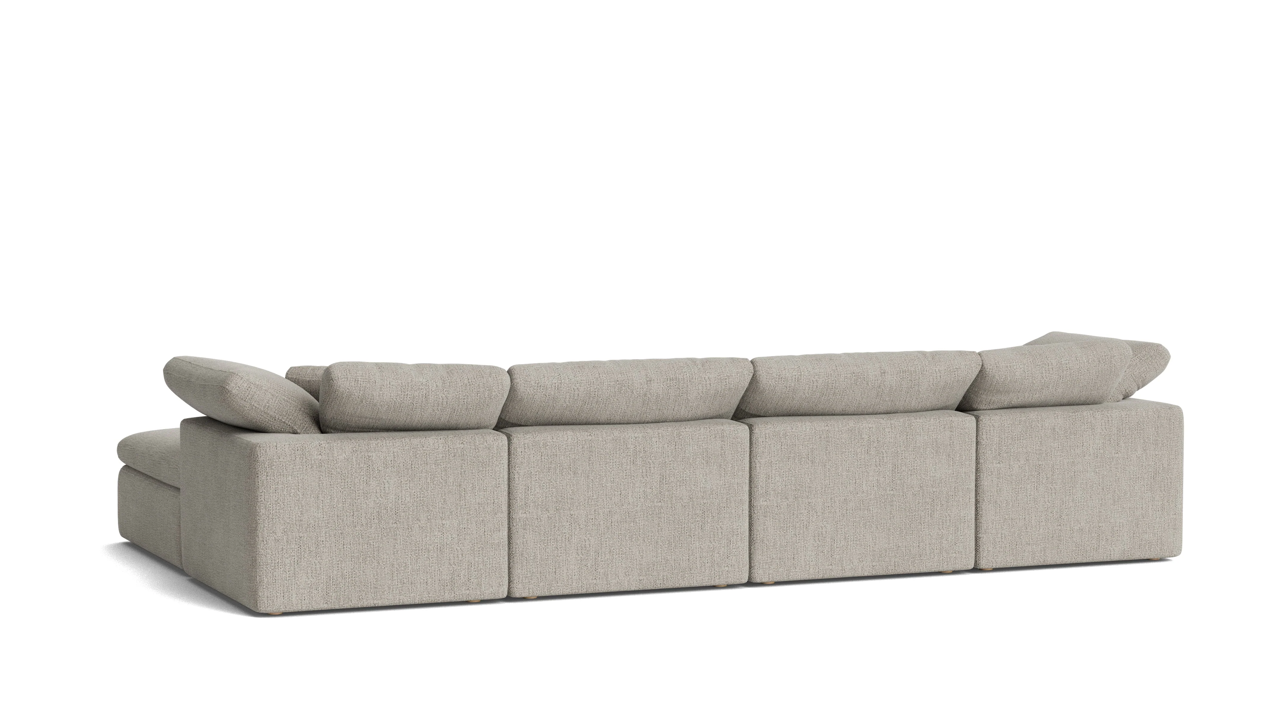 Movie Night™ 6-Piece Modular U-Shaped Sectional, Standard, Oatmeal - Image 6