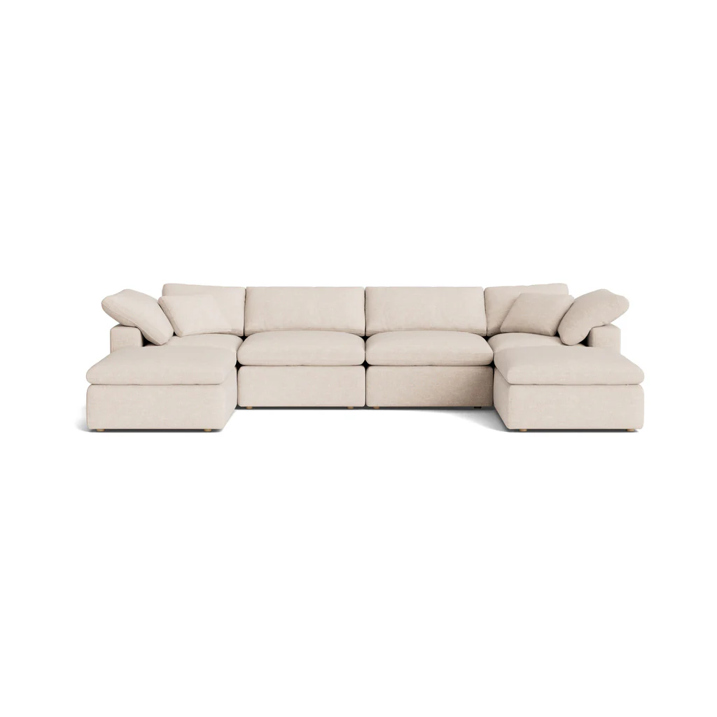 Movie Night™ 6-Piece Modular U-Shaped Sectional, Standard, Sunbeam