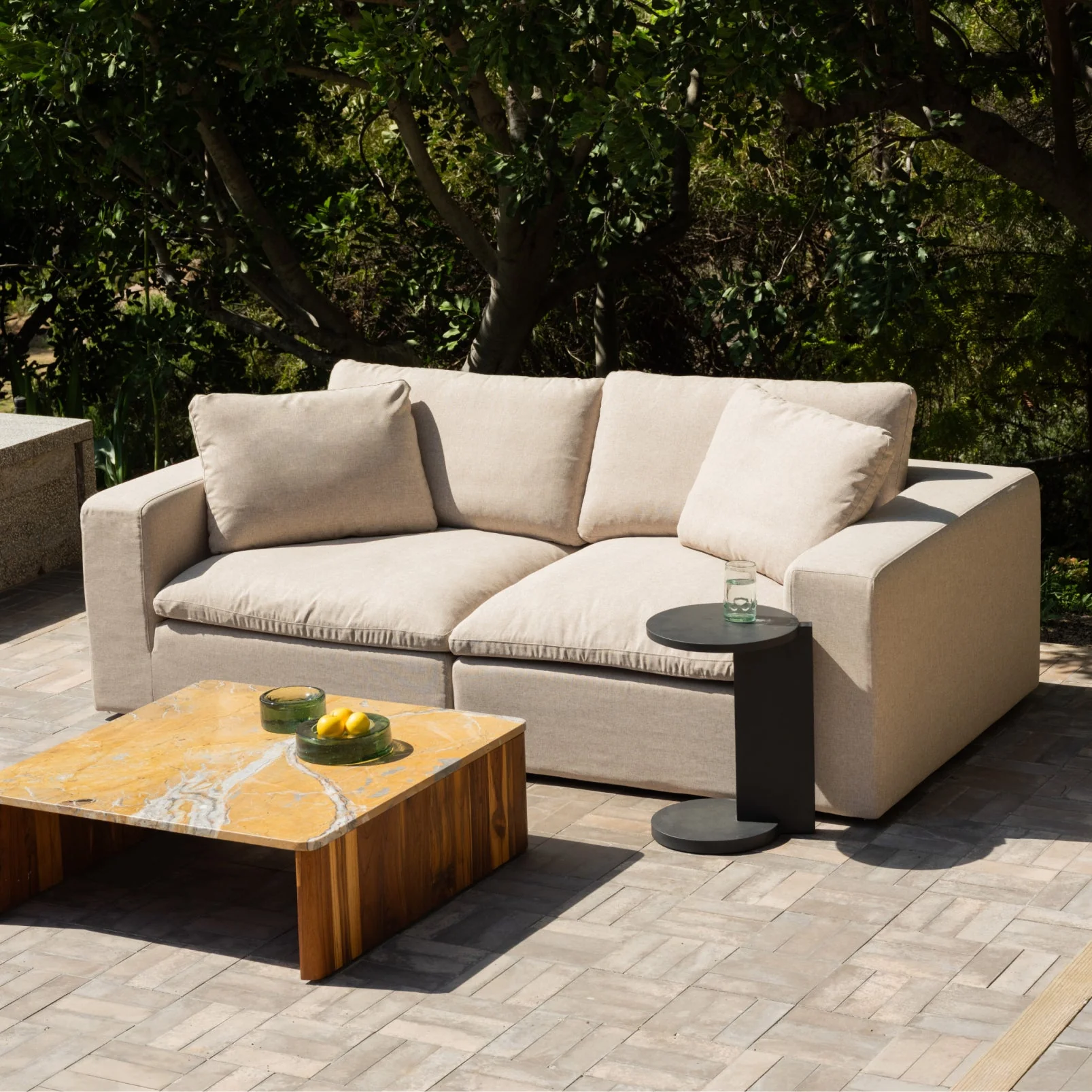 Movie Night™ Outdoor 2-Piece Modular Sofa, Standard, Desert