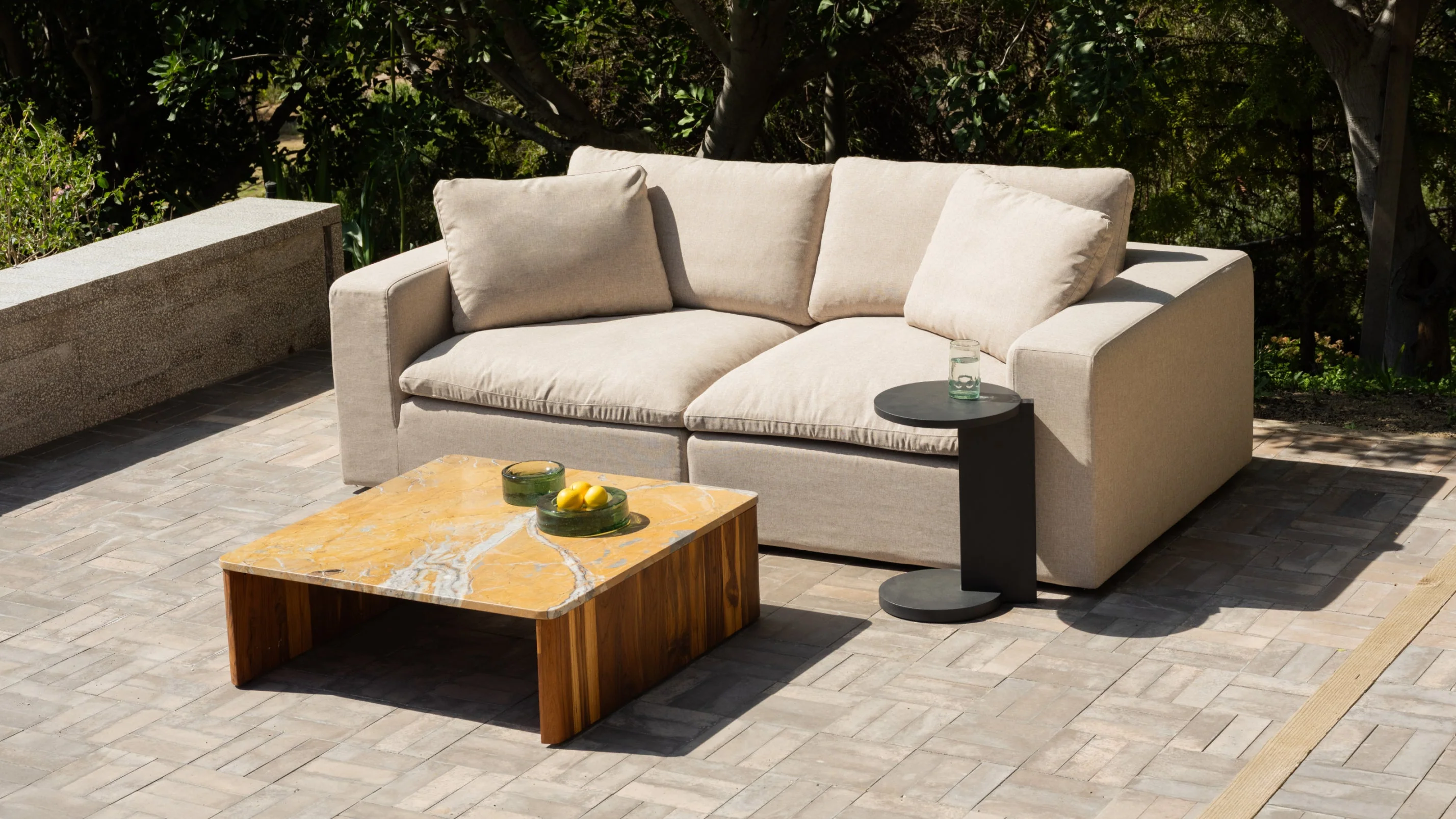 Movie Night™ Outdoor 2-Piece Modular Sofa, Standard, Ivory - Image 7