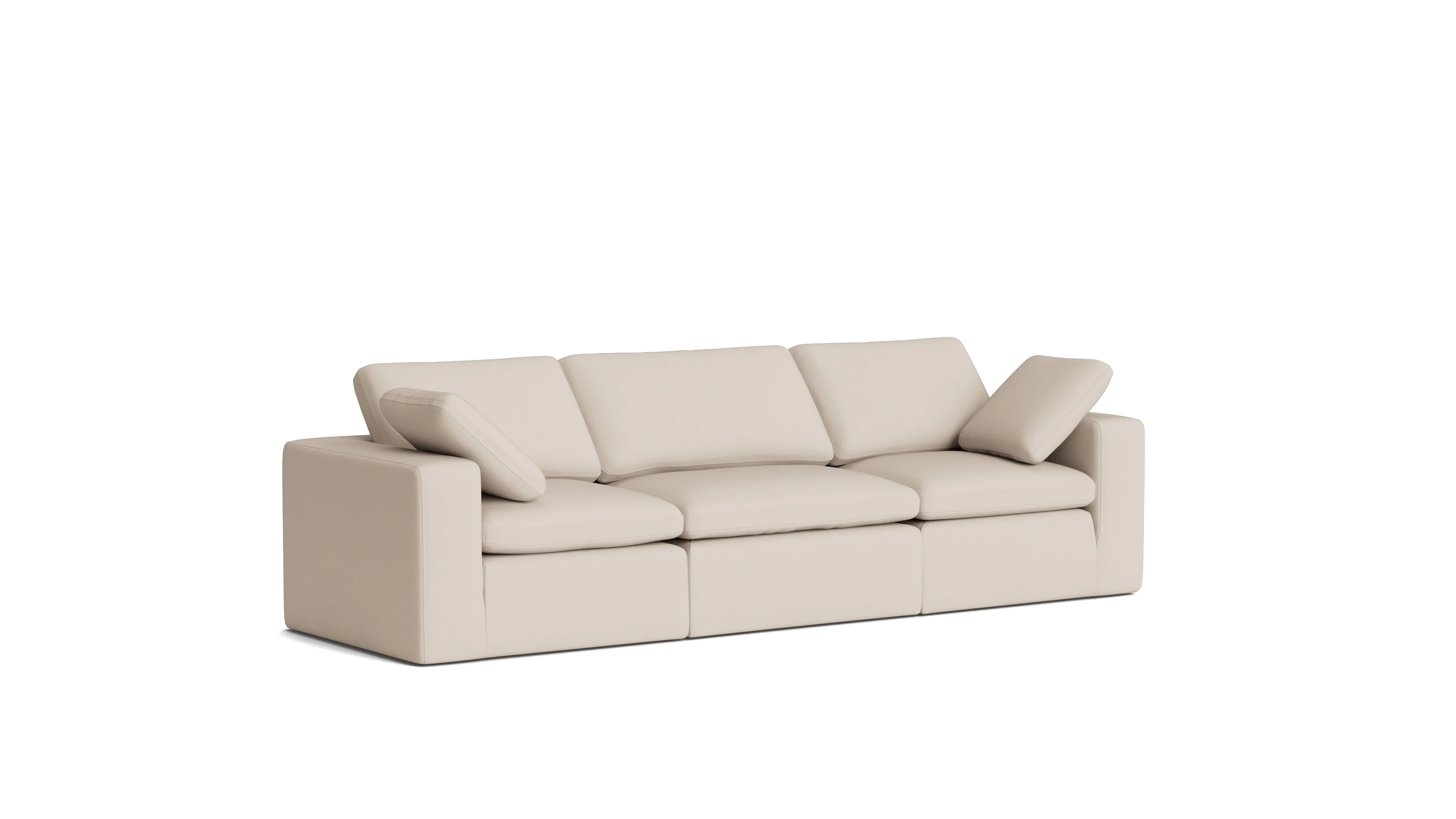 Movie Night™ Outdoor 3-Piece Modular Sofa, Standard, Ivory - Image 3