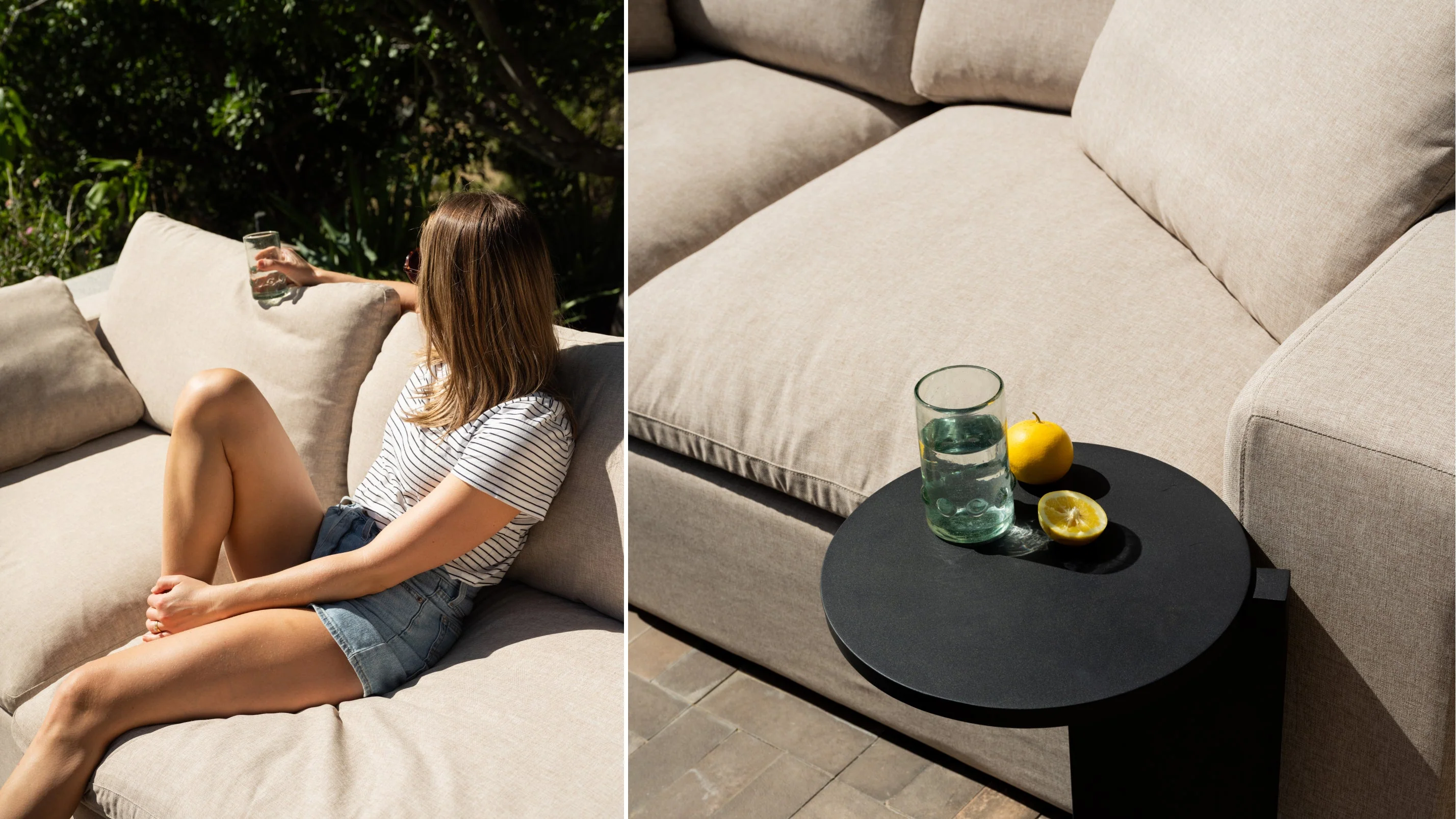 Movie Night™ Outdoor 4-Piece Modular Sectional, Standard, Desert - Image 4
