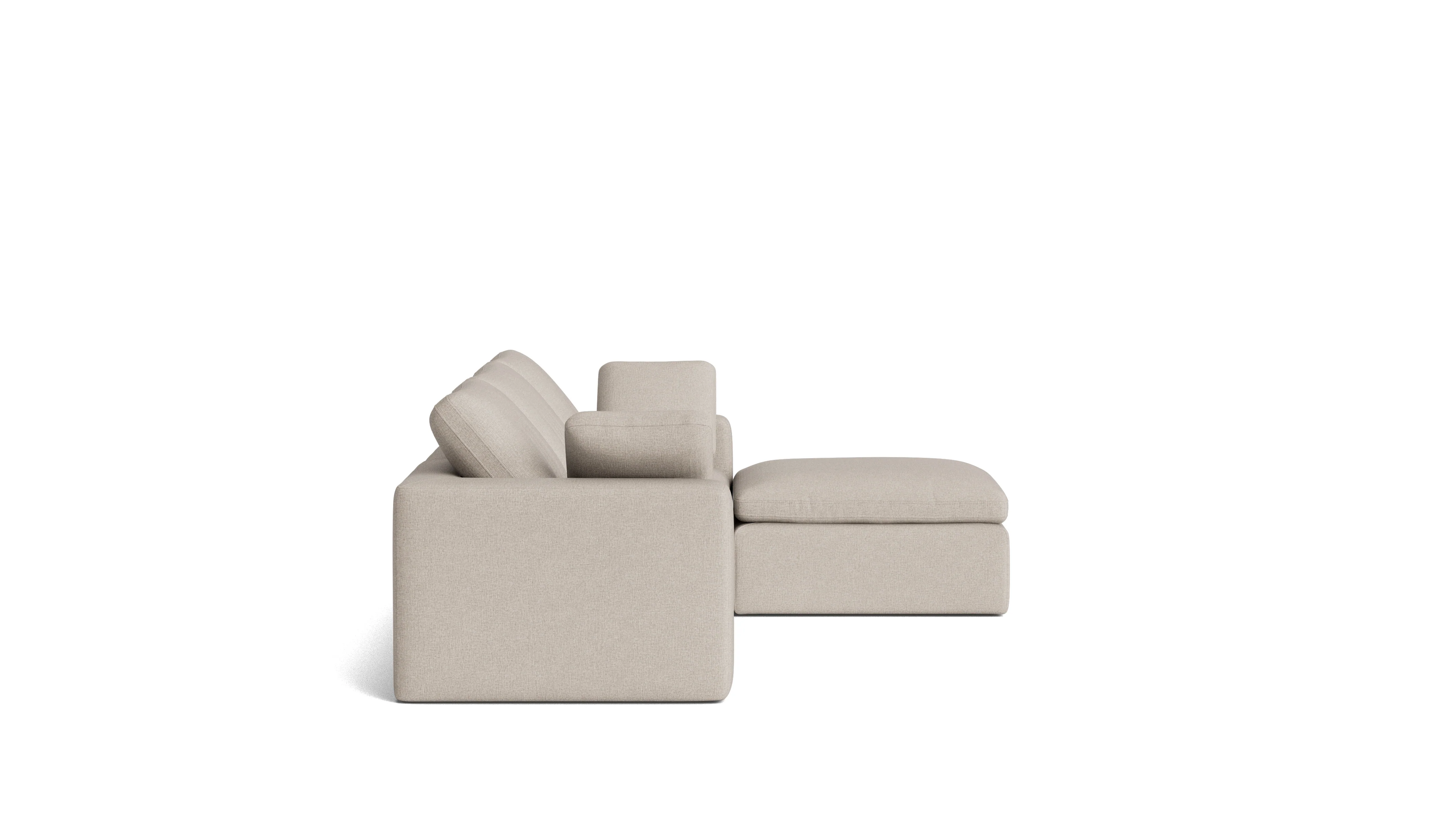 Movie Night™ Outdoor 4-Piece Modular Sectional, Standard, Desert - Image 6