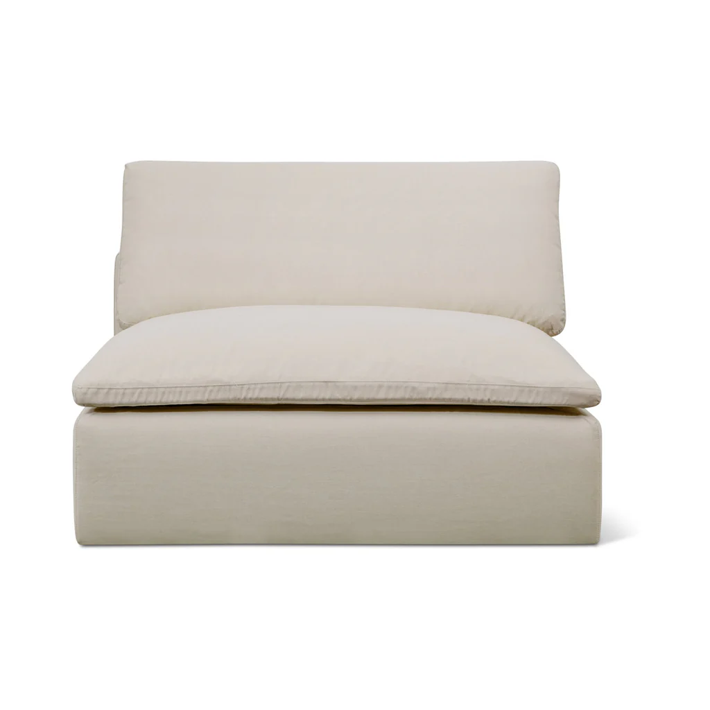 Movie Night™ Outdoor Armless Chair, Large, Ivory
