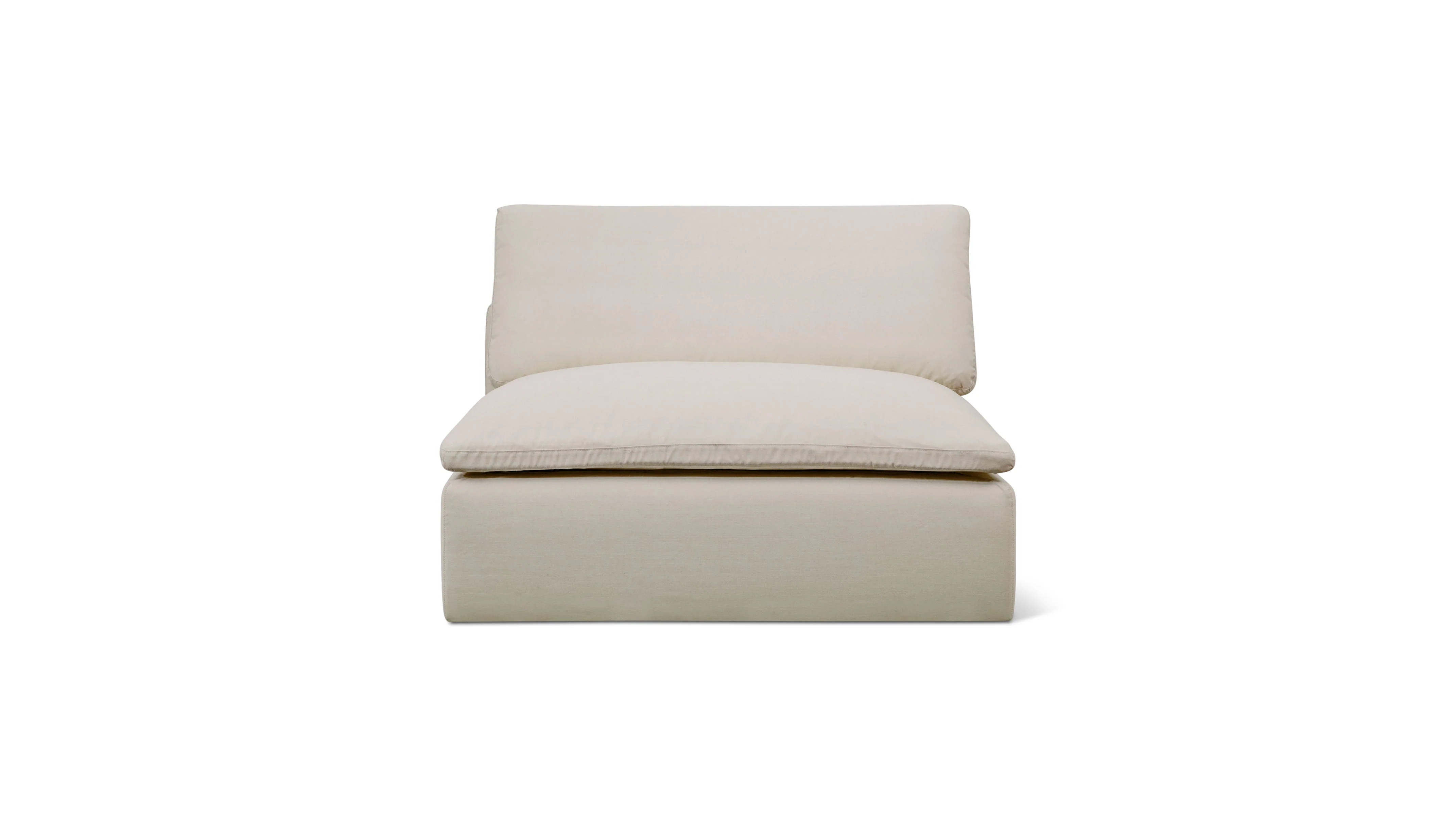 Movie Night™ Outdoor Armless Chair, Large, Ivory - Image 2