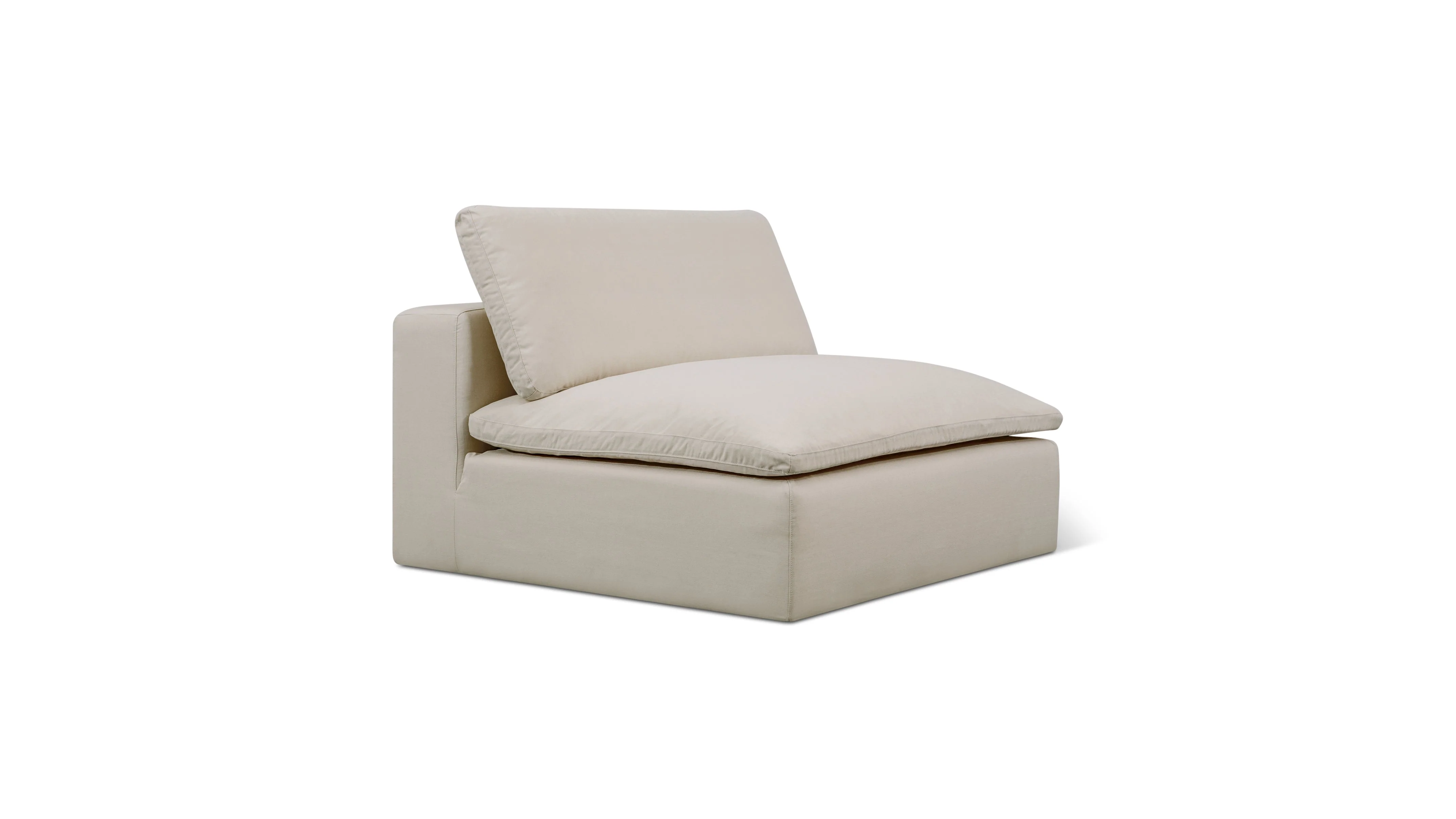Movie Night™ Outdoor Armless Chair, Large, Ivory - Image 3
