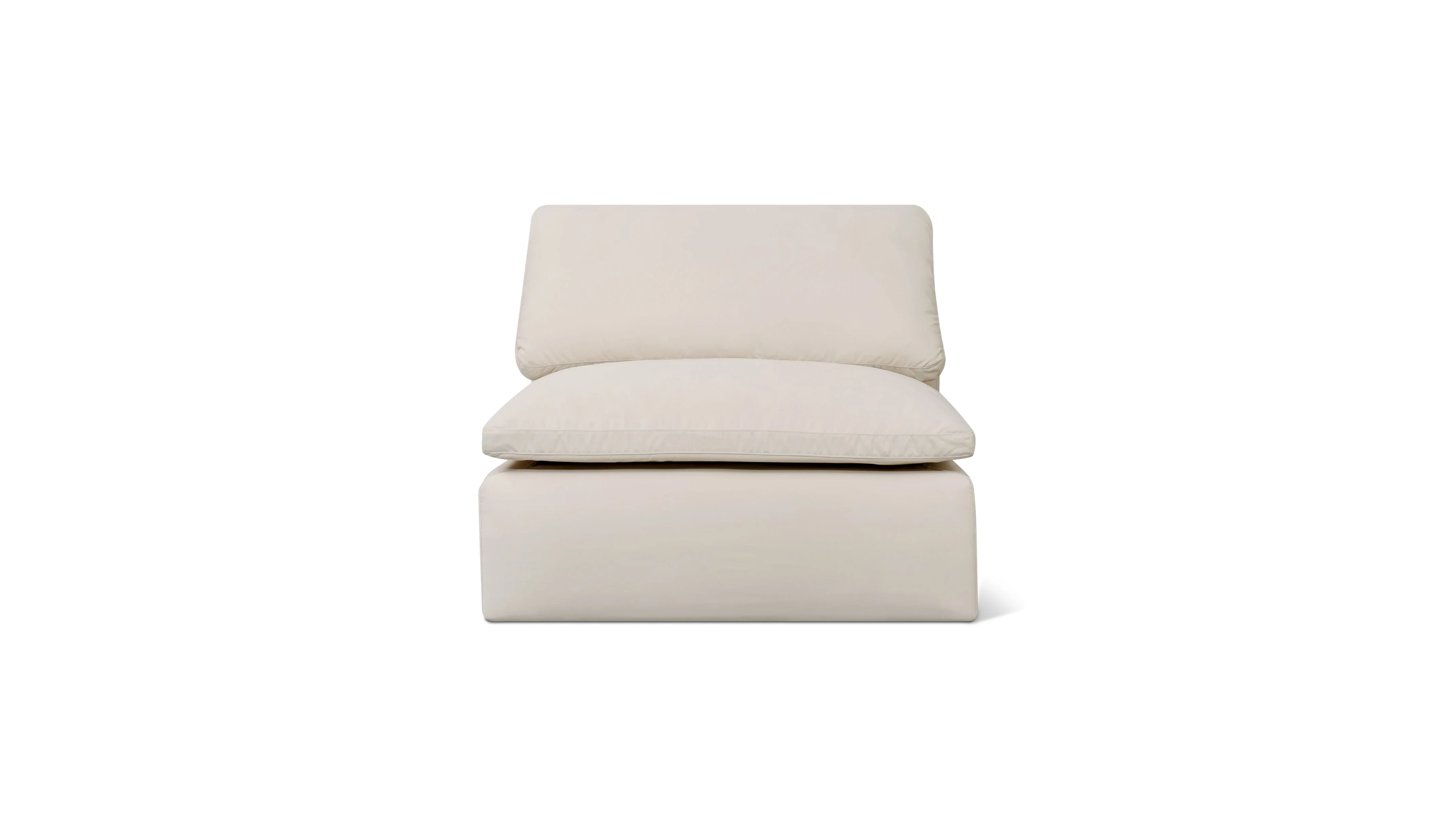 Movie Night™ Outdoor Armless Chair, Standard, Ivory - Image 2