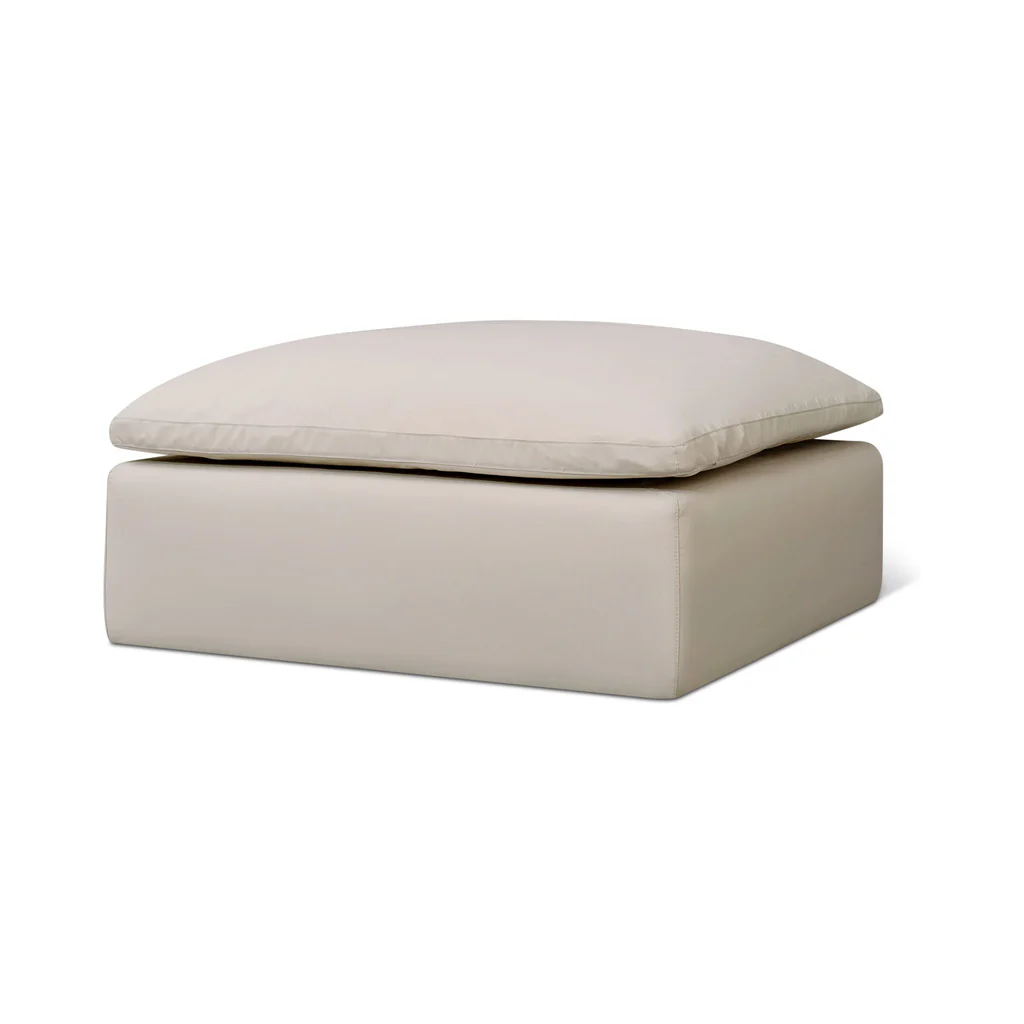 Movie Night™ Outdoor Ottoman, Standard, Ivory