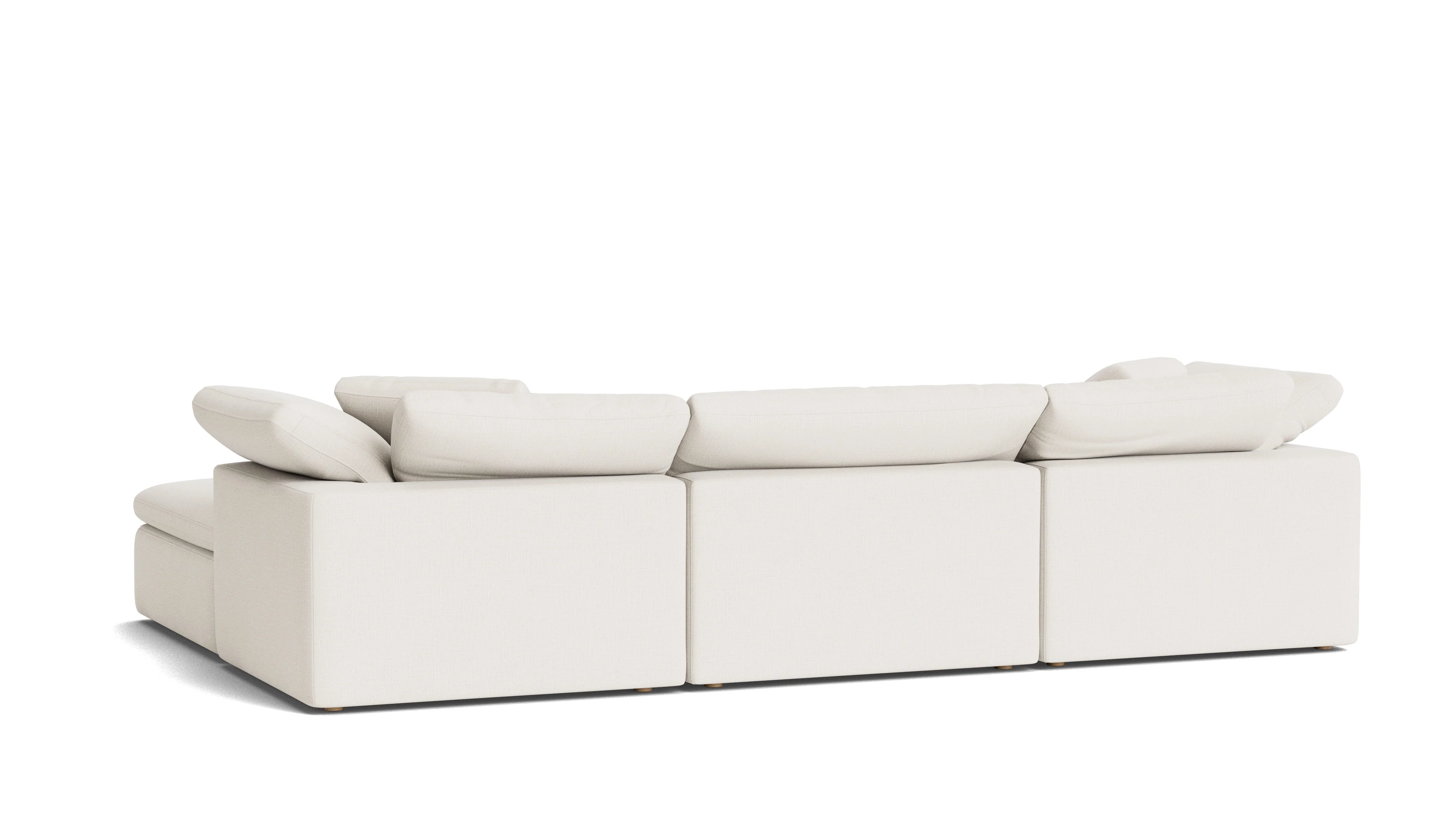 Movie Night™ 4-Piece Modular Sectional, Large, Cream Linen - Image 6