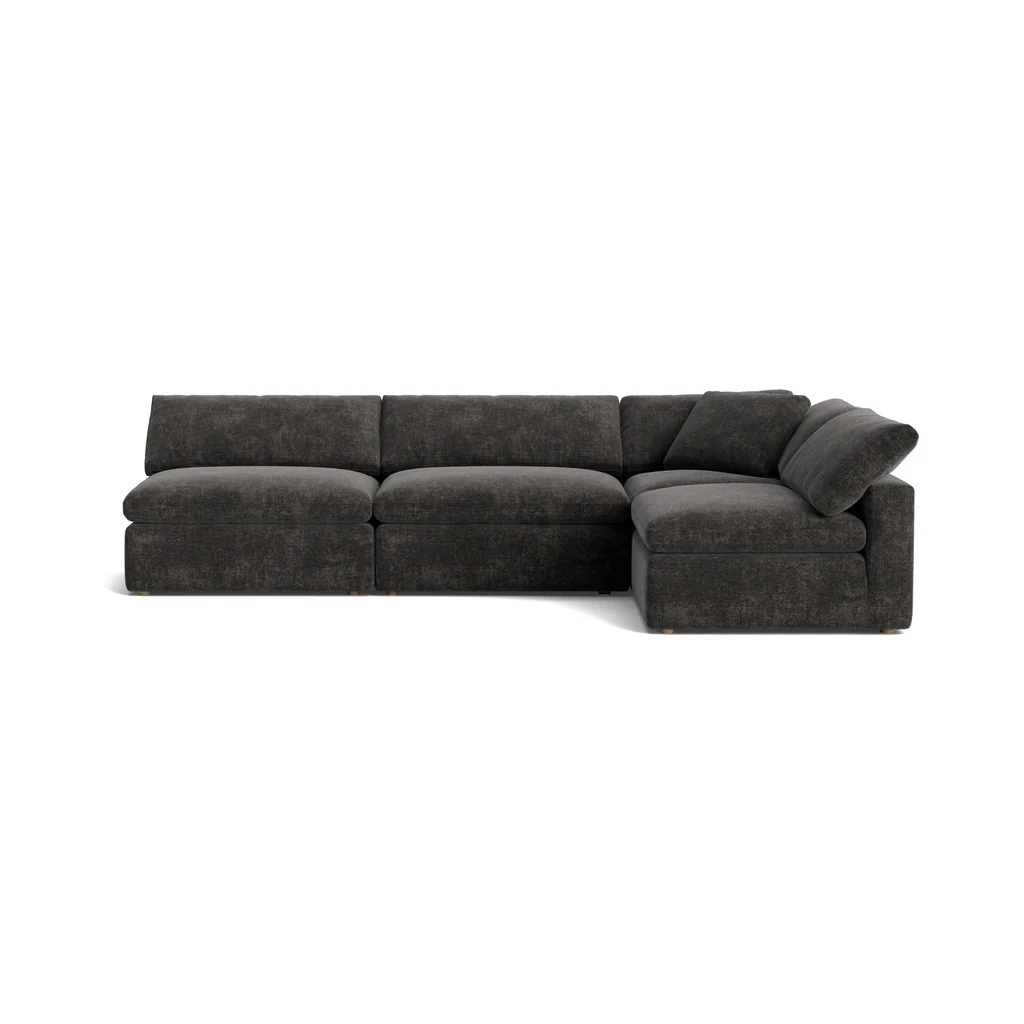 Movie Night™ 4-Piece Modular Sectional Open, Large, Truffle