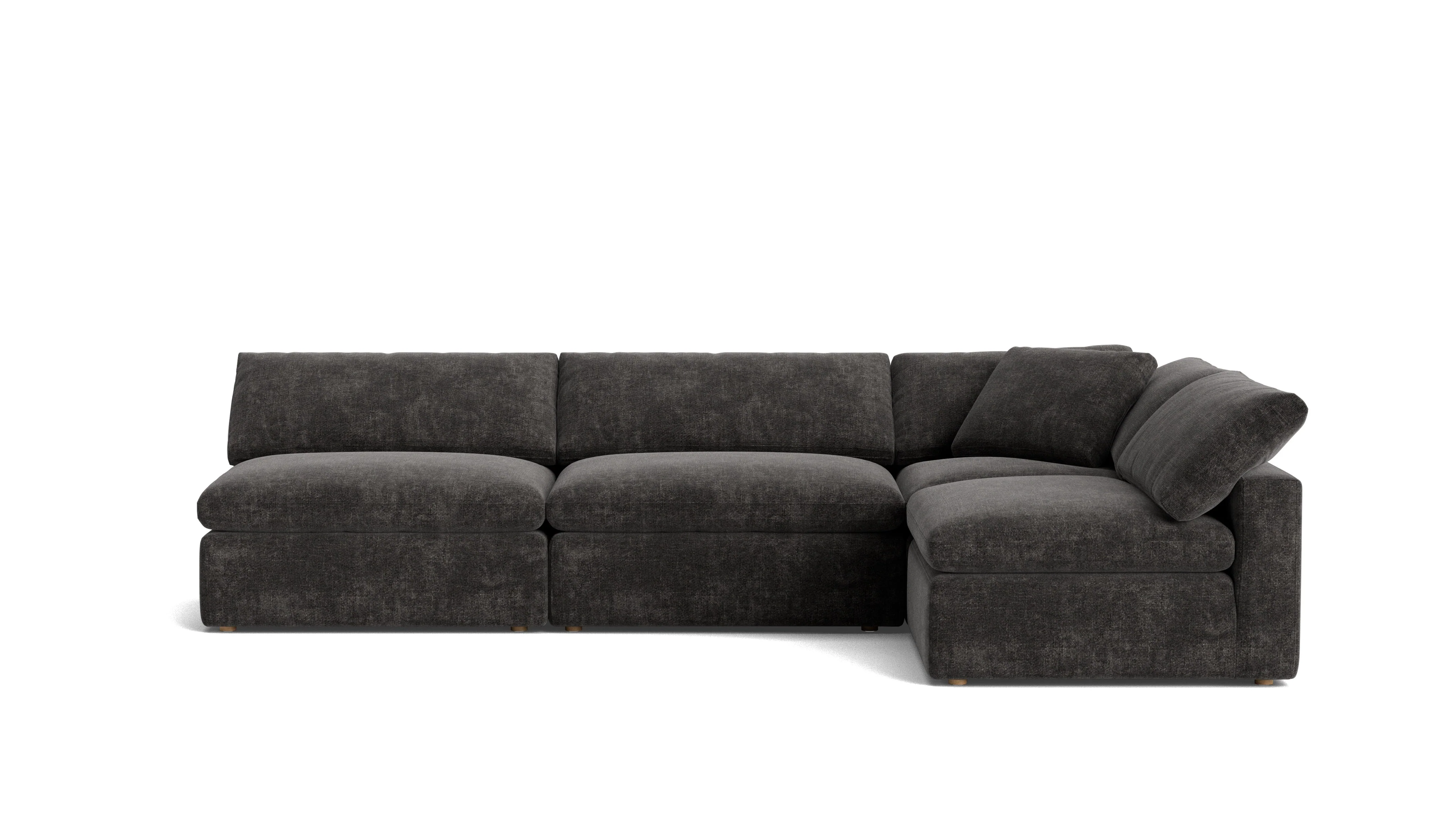 Movie Night™ 4-Piece Modular Sectional Open, Large, Truffle - Image 2