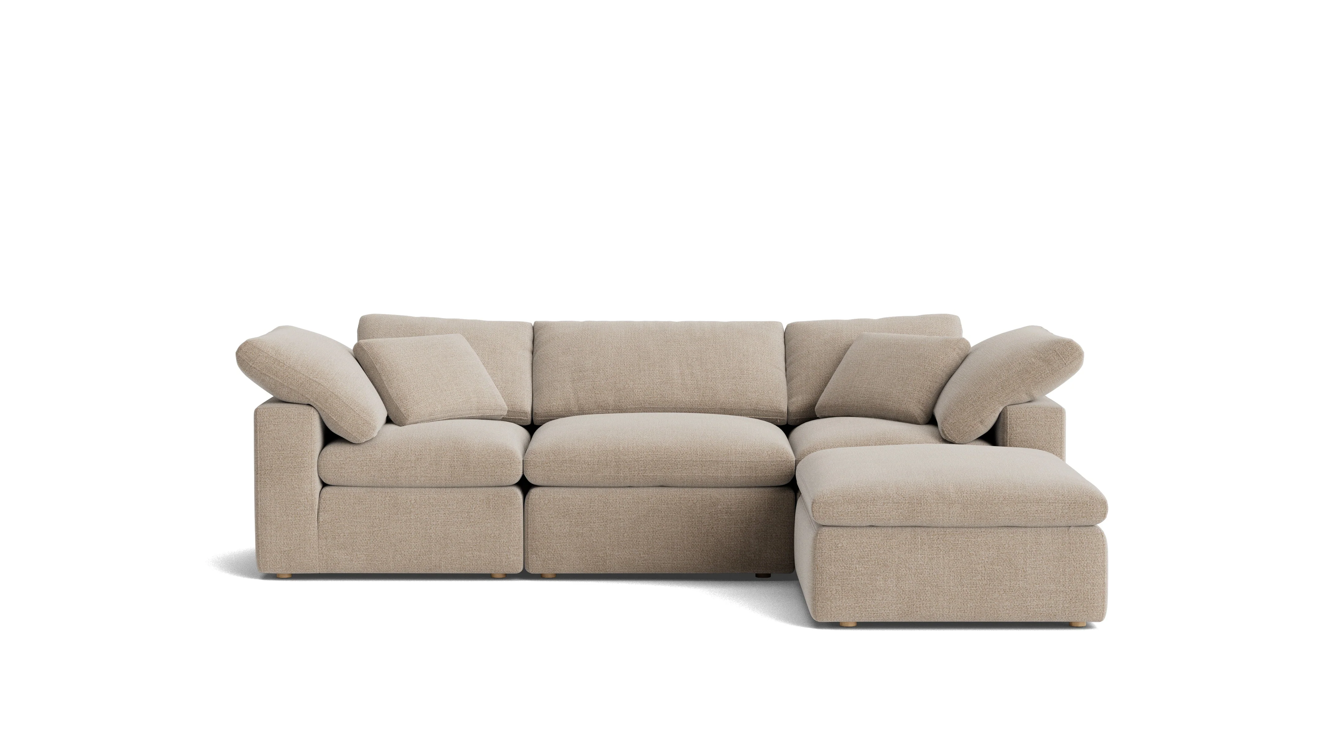 Movie Night™ 4-Piece Modular Sectional, Standard, Champagne - Image 2