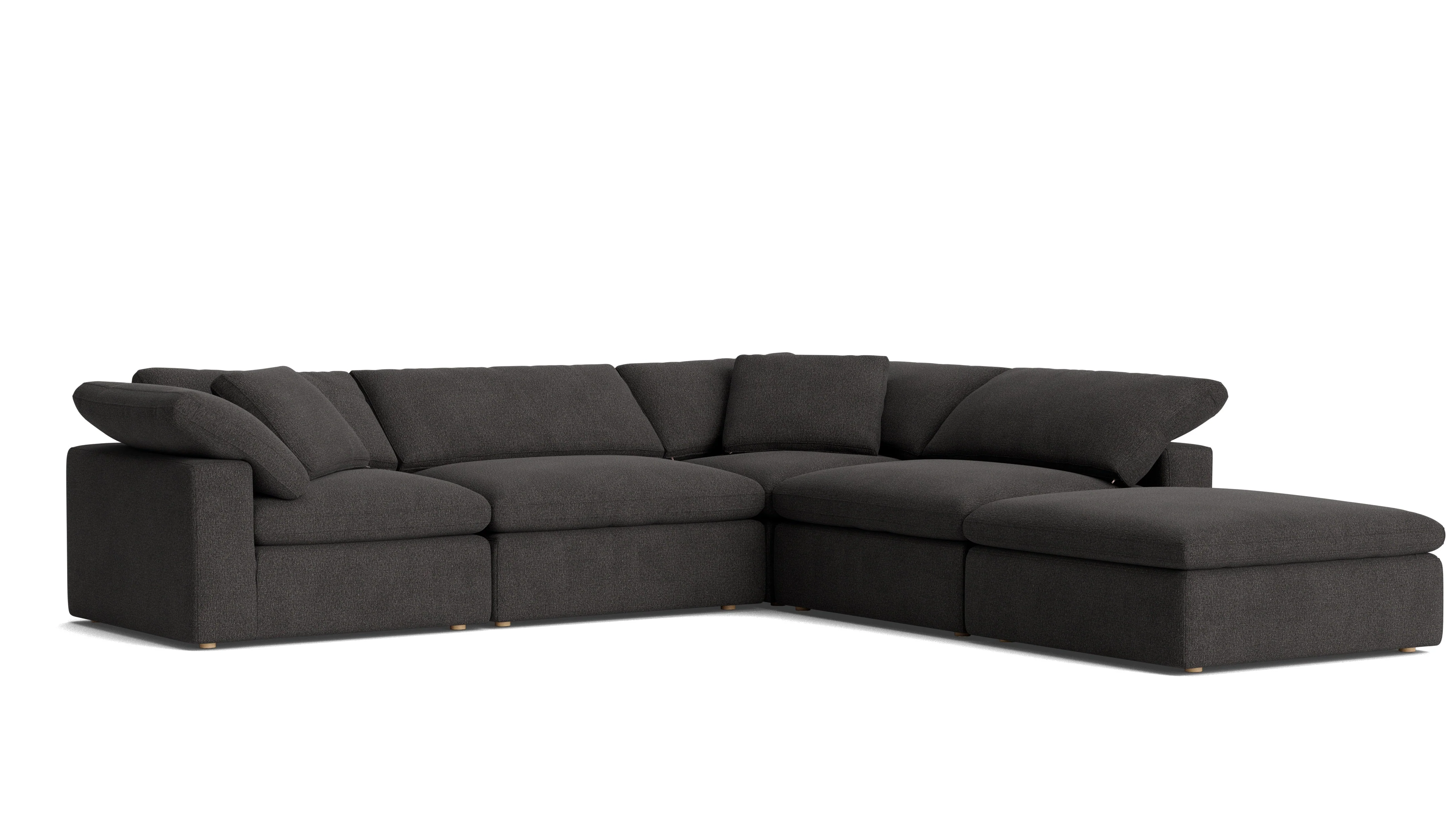 Movie Night™ 5-Piece Modular Sectional, Large, Dark Shadow - Image 3