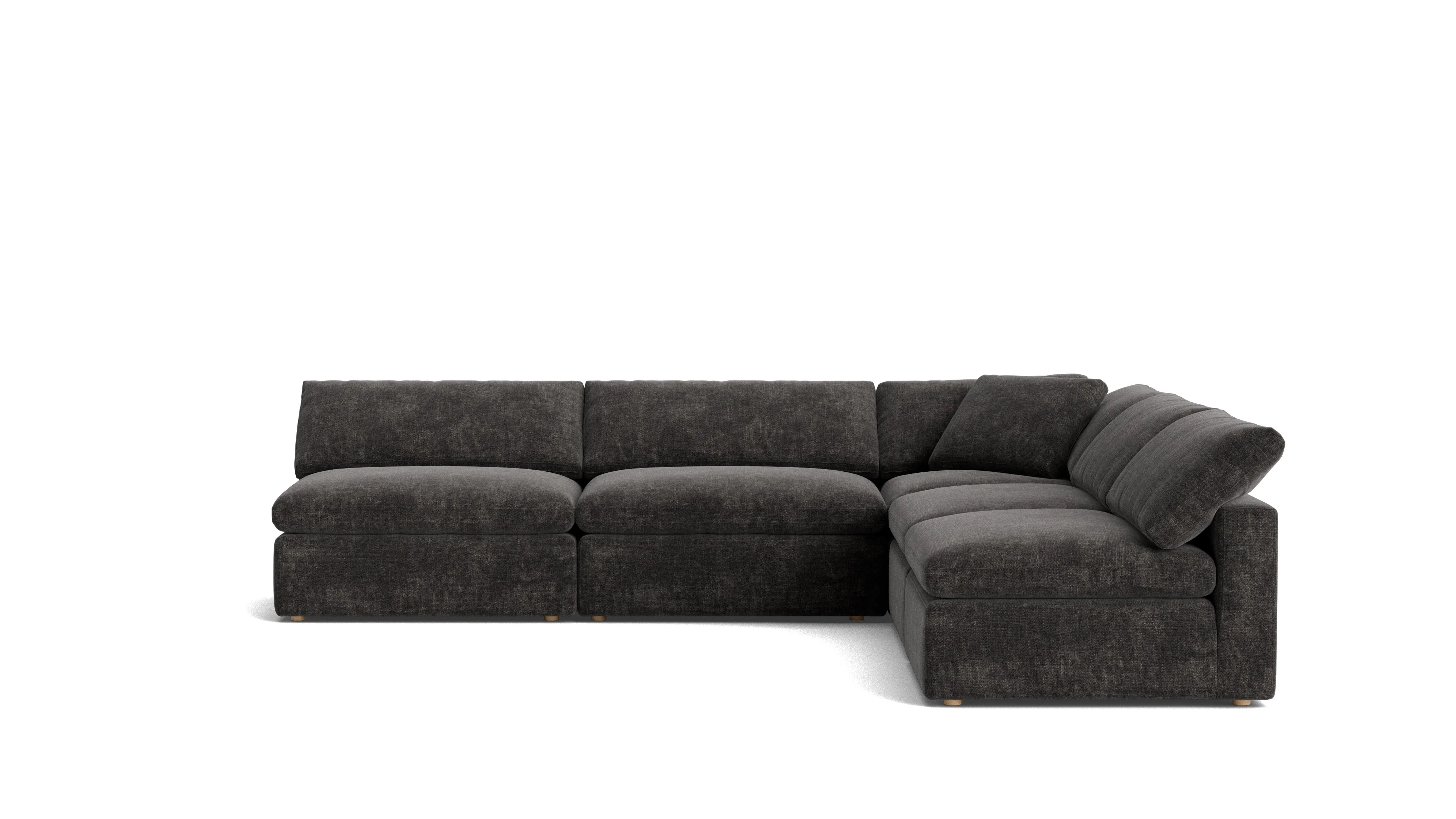 Movie Night™ 5-Piece Modular Sectional Open, Large, Truffle - Image 2