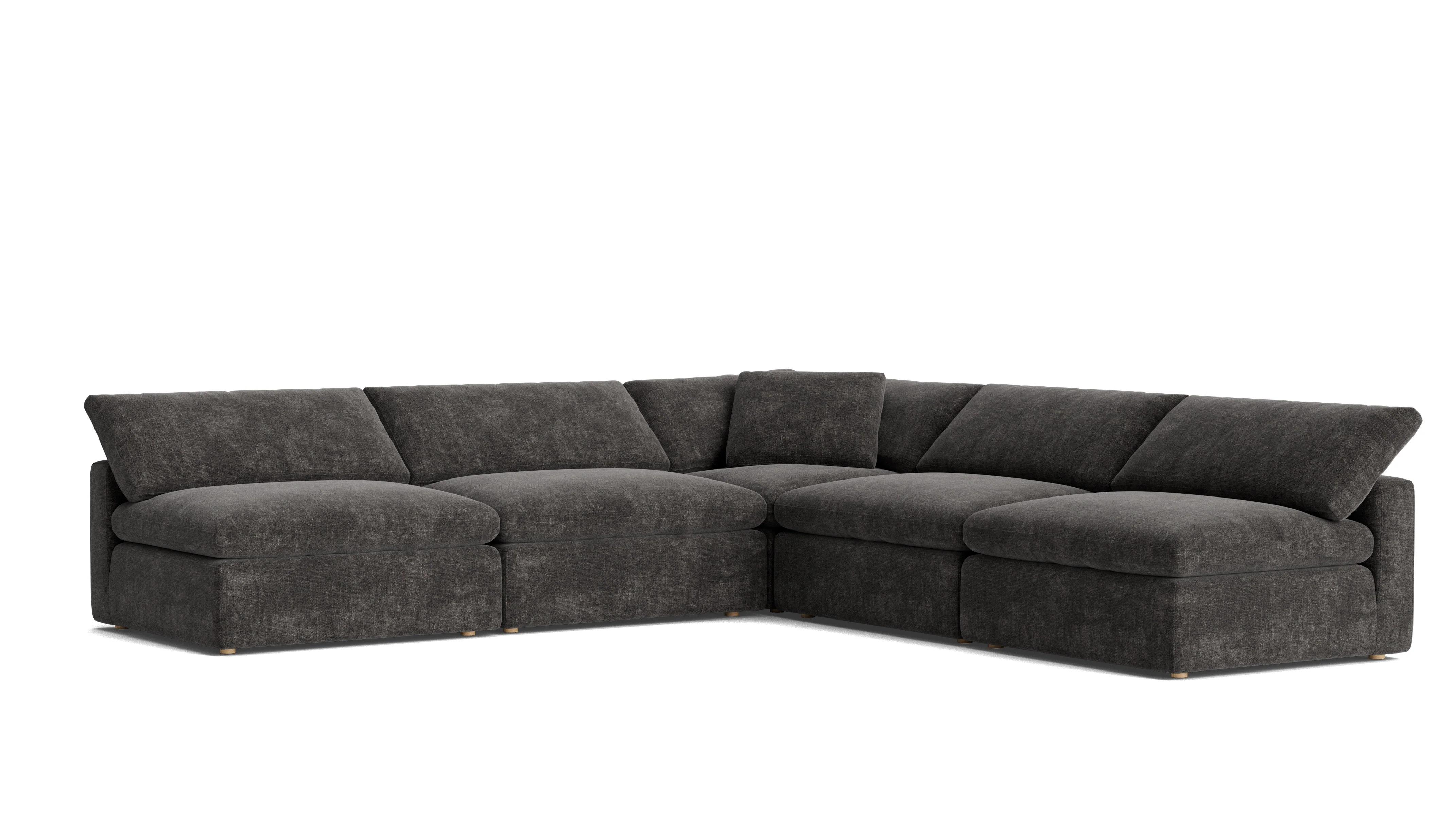 Movie Night™ 5-Piece Modular Sectional Open, Large, Truffle - Image 3